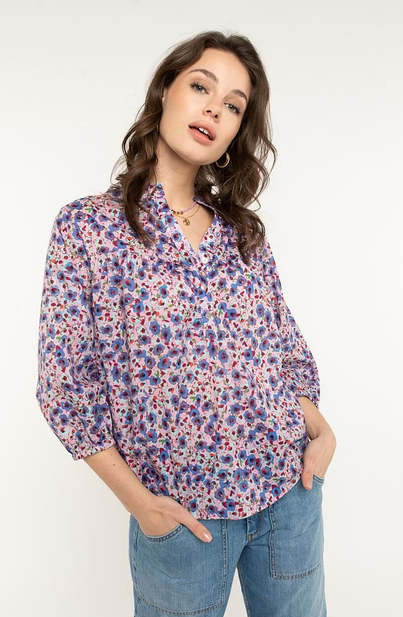 Blouse met bloemdessin