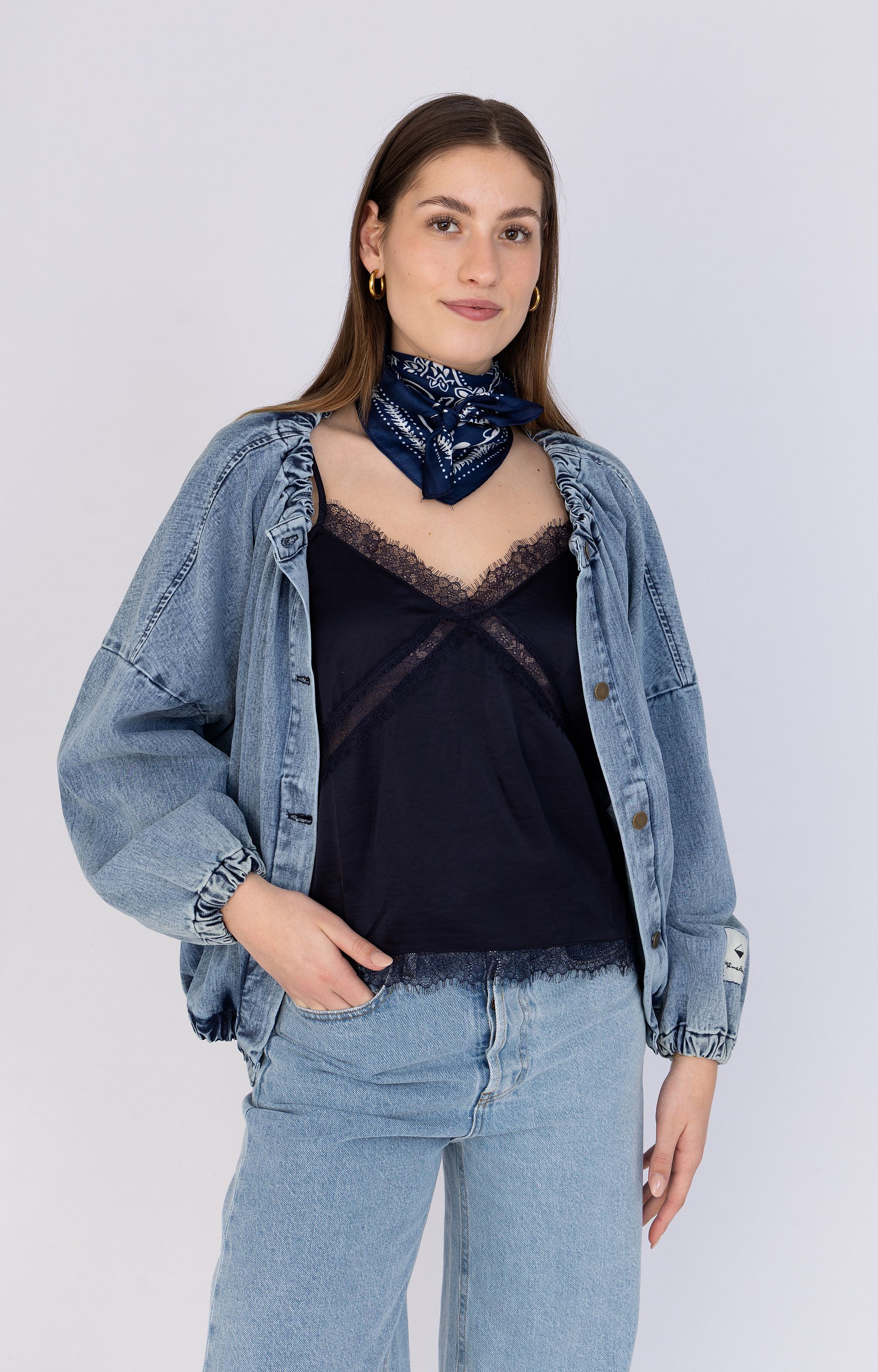 Lingerie top satijnlook