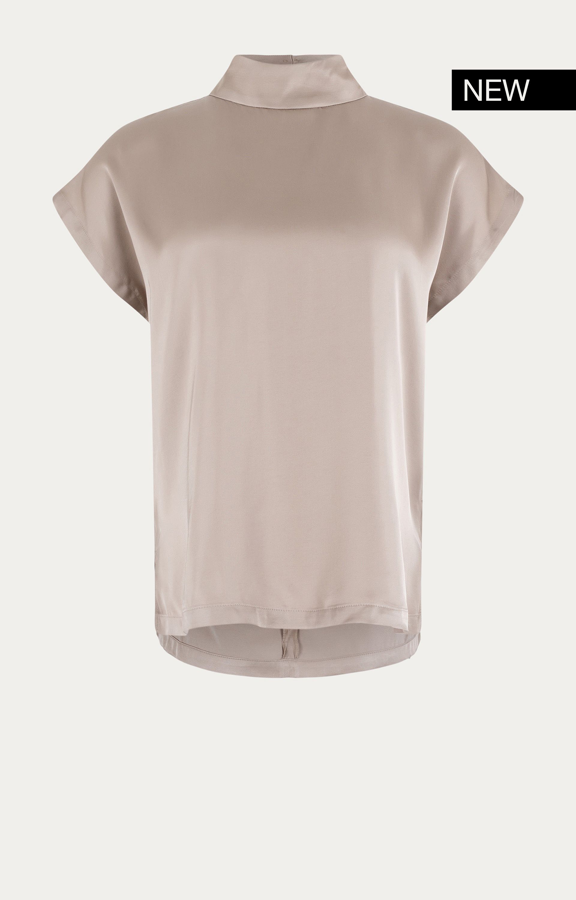 Blouse met satijnlook
