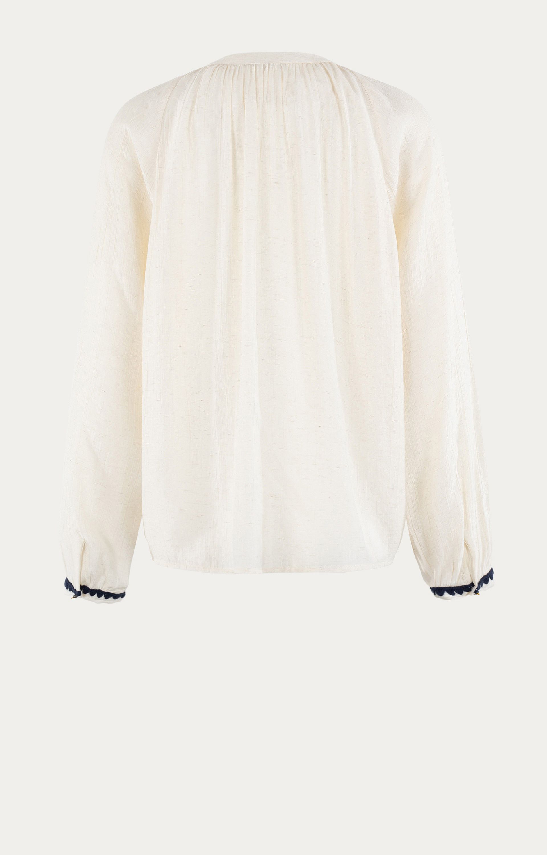 Blouse met borduursel