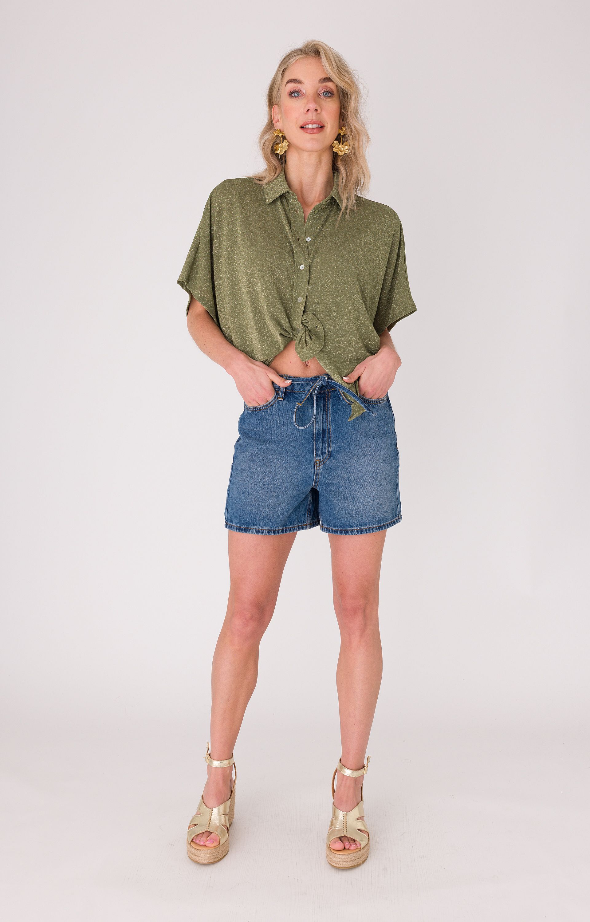 Blouse met glitter