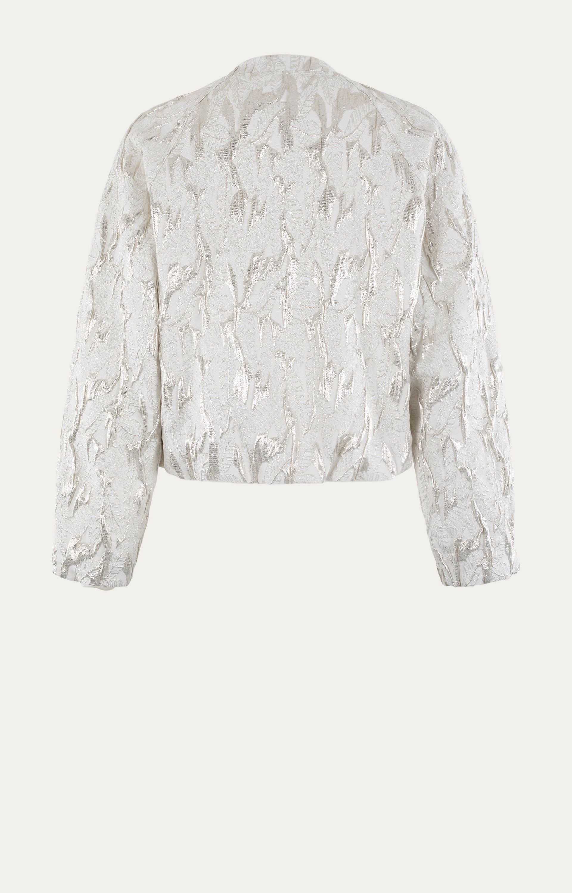 Blazer met zilver jacquard