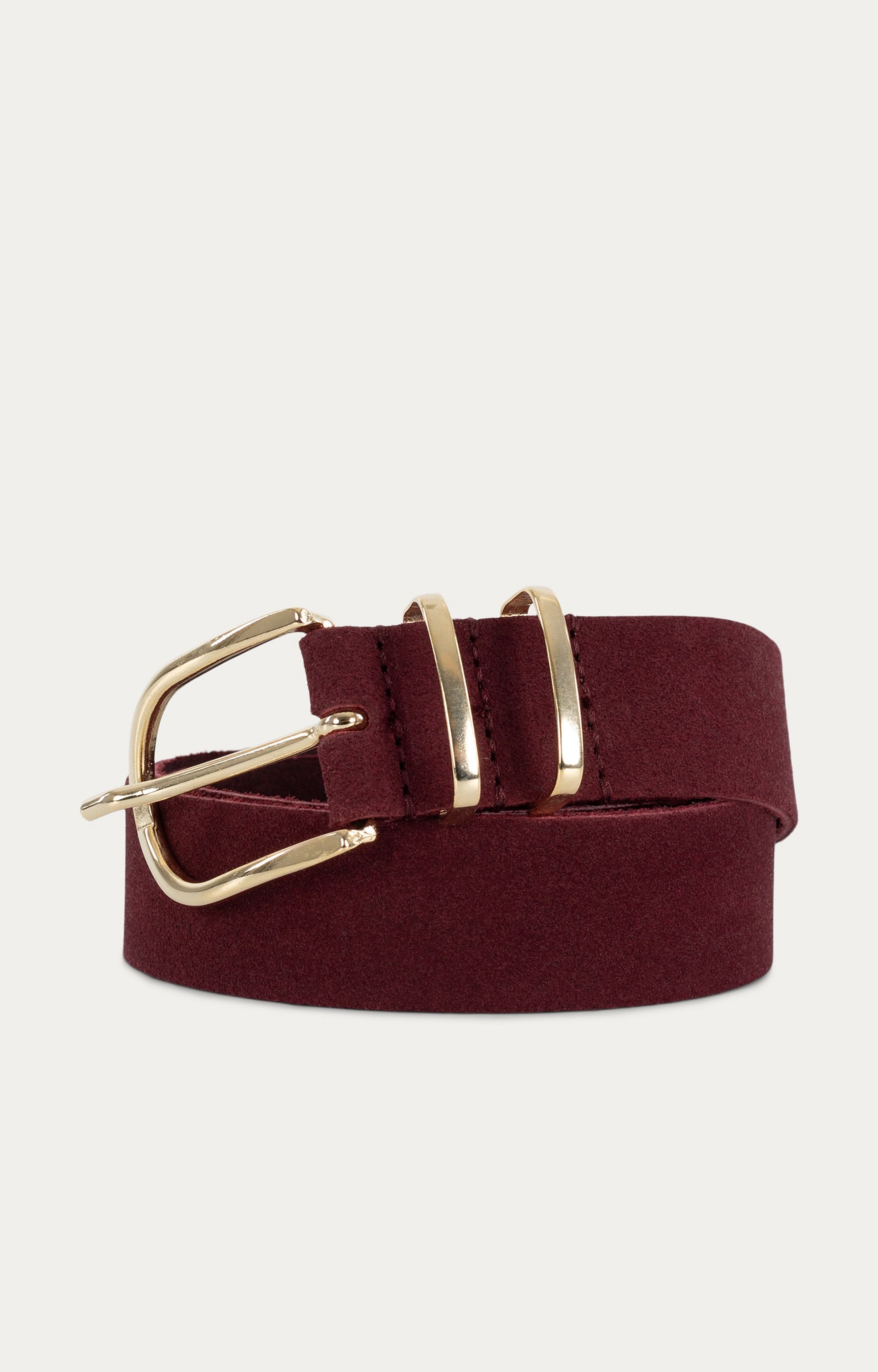 Riem suede bordeaux