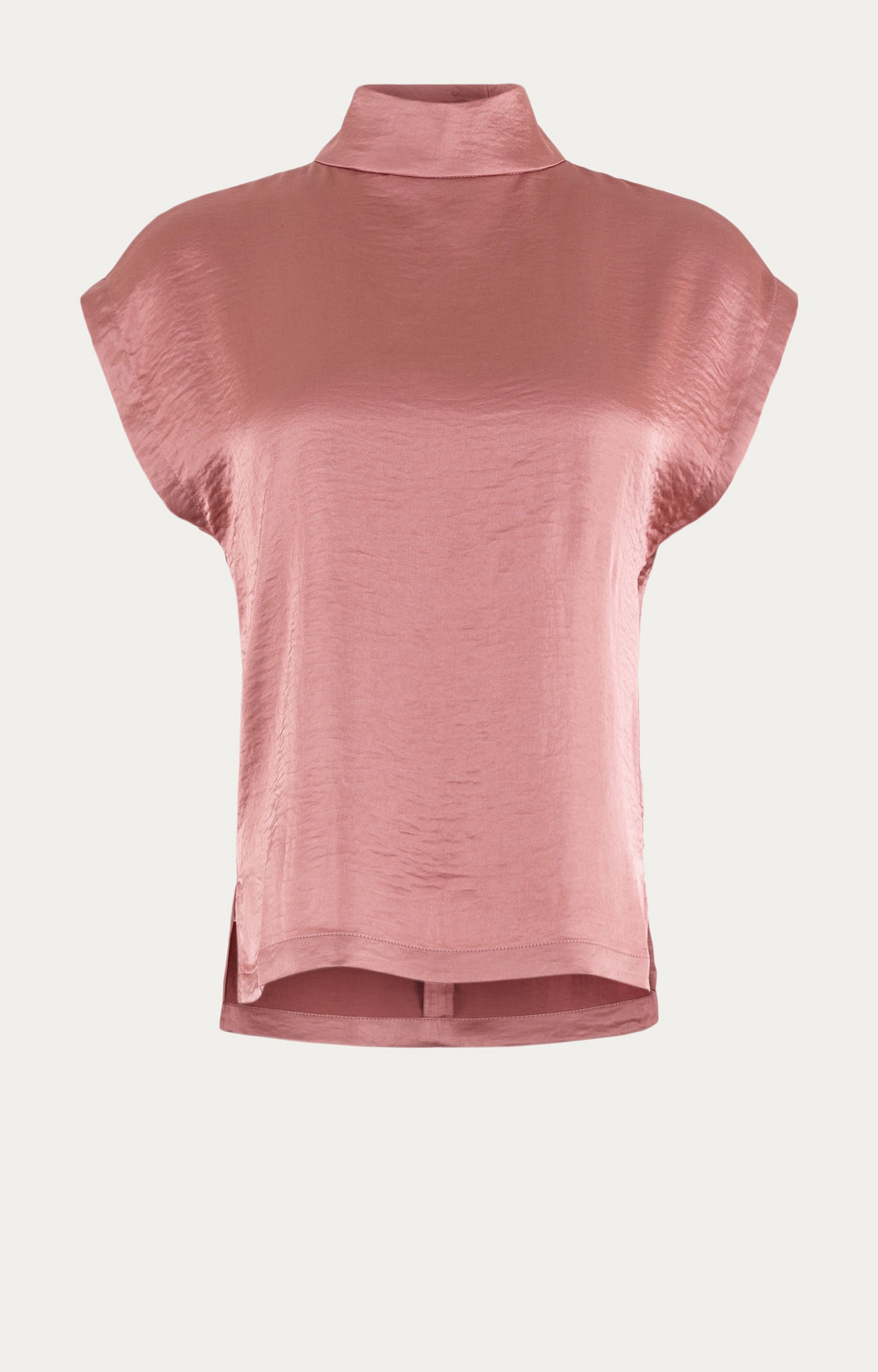 Blouse met satijnlook
