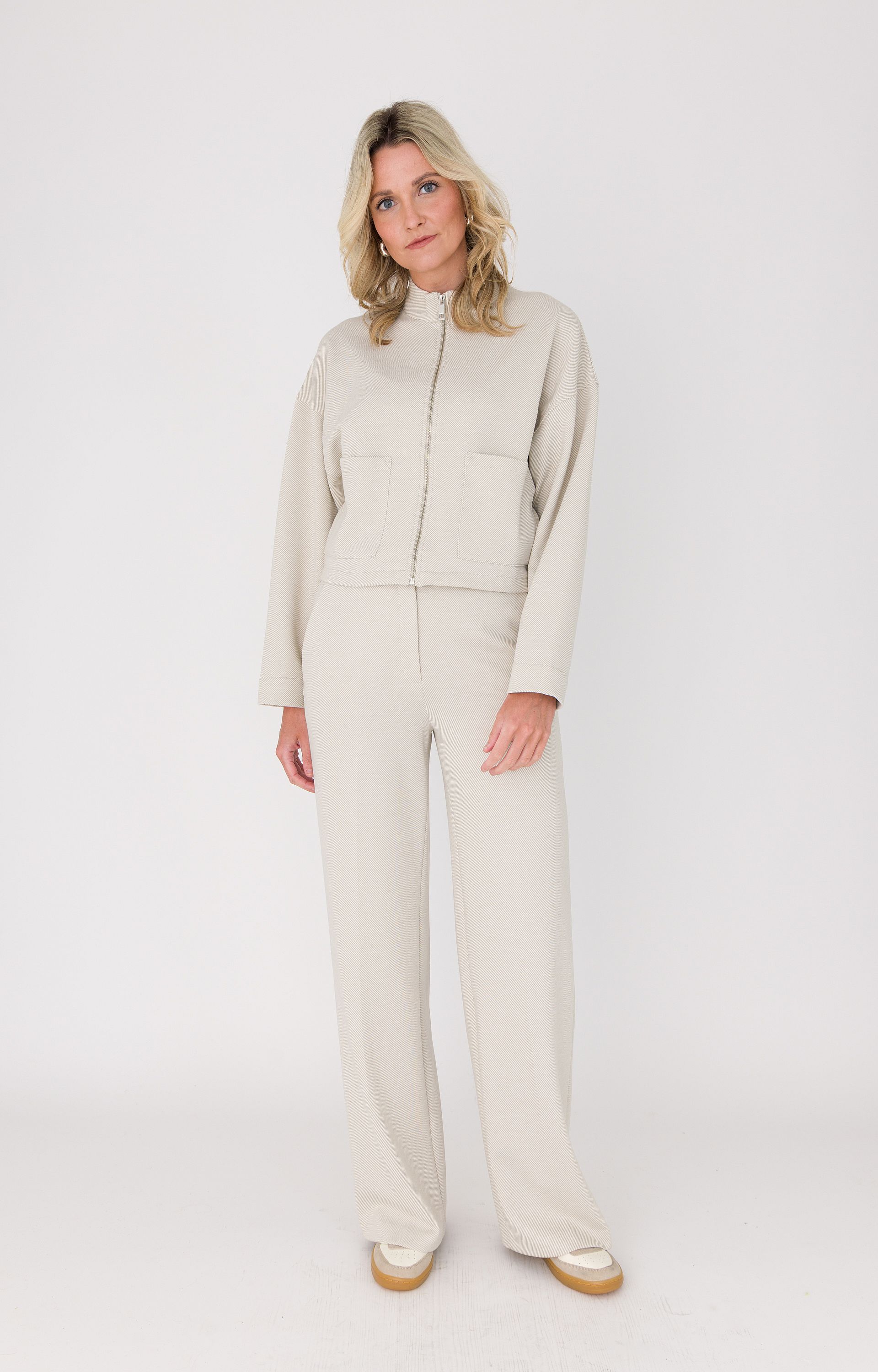 Blazer met diagonale streep