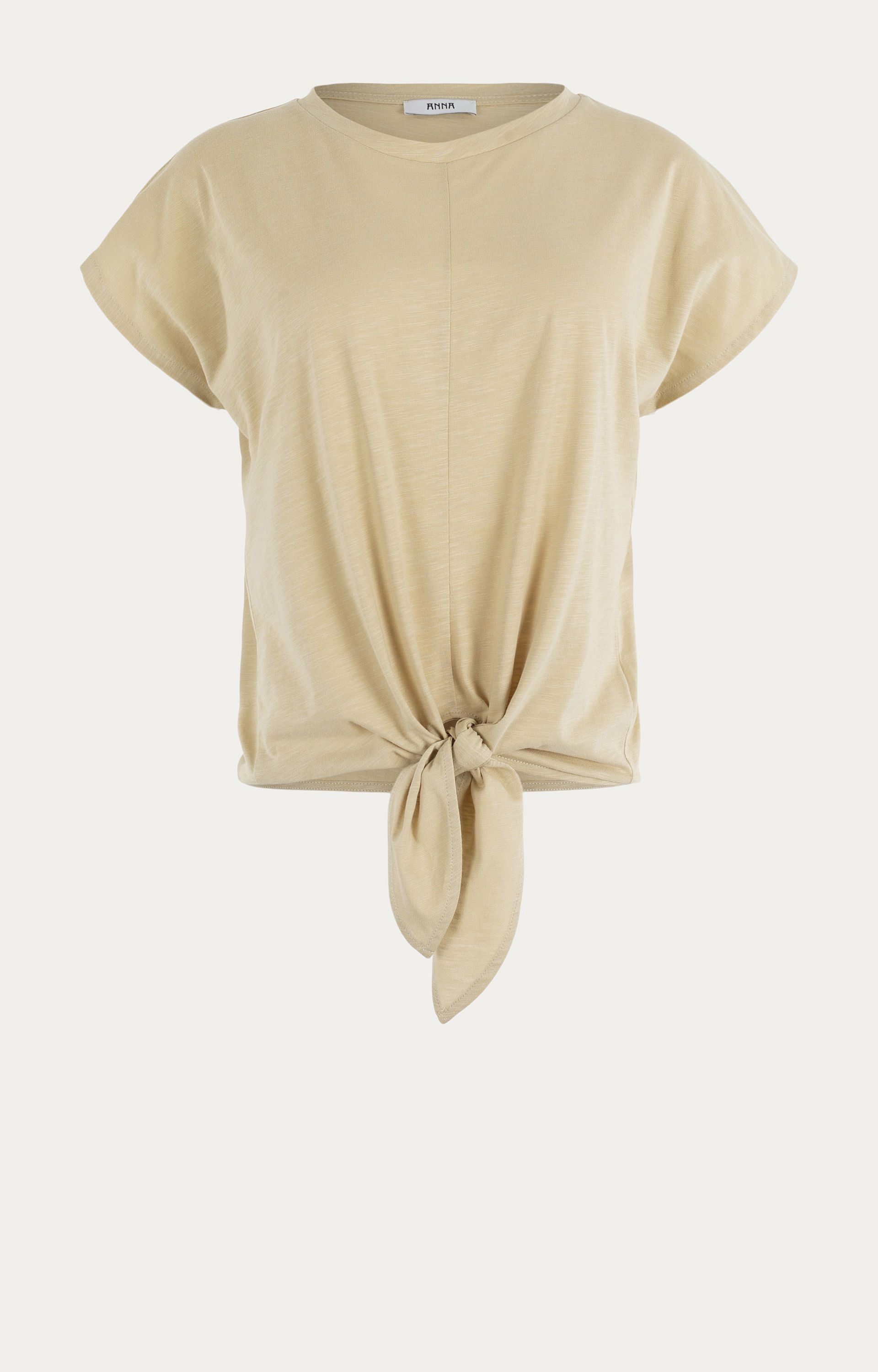 T-shirt met knoop