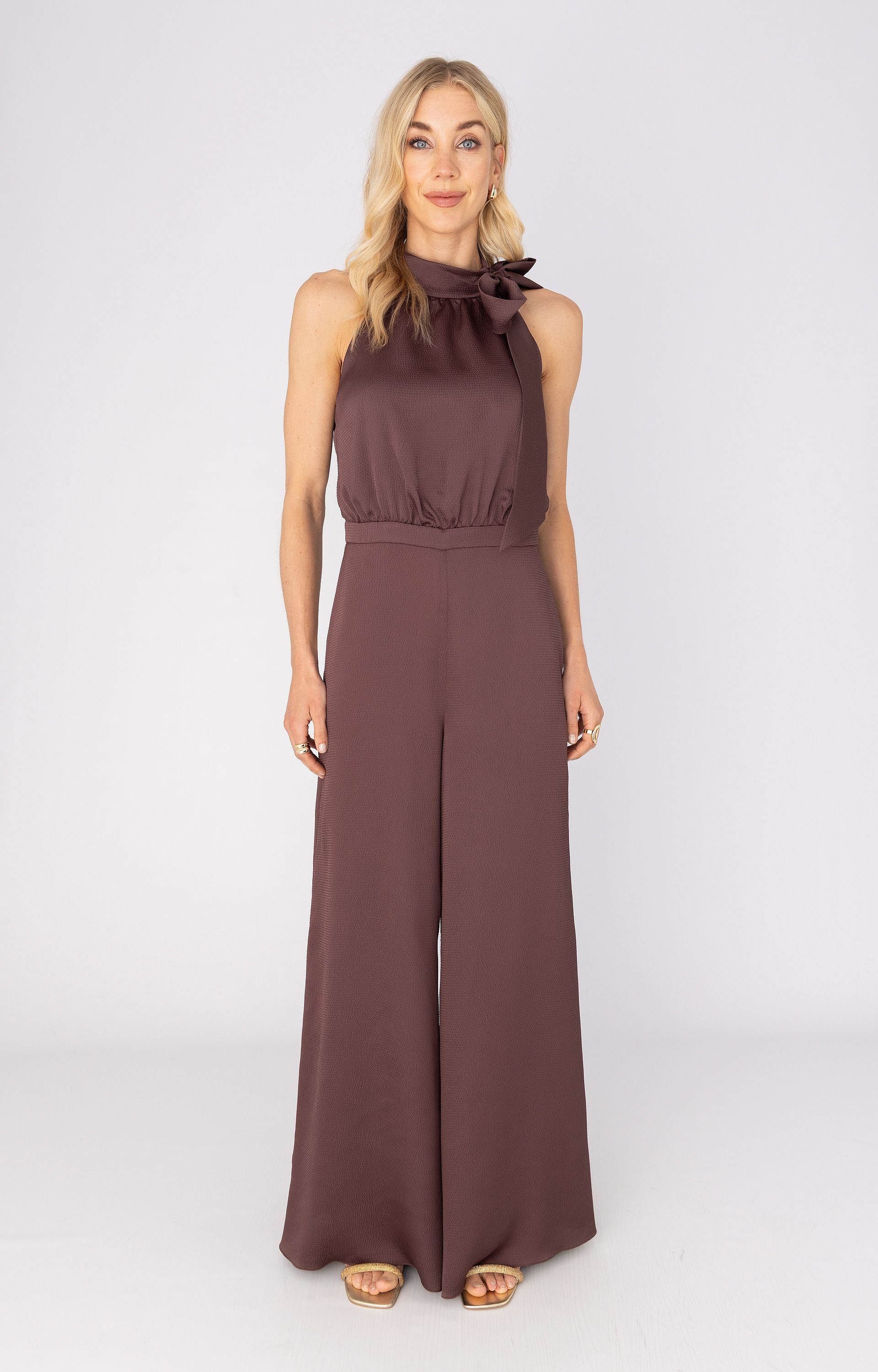 Jumpsuit met halterhals