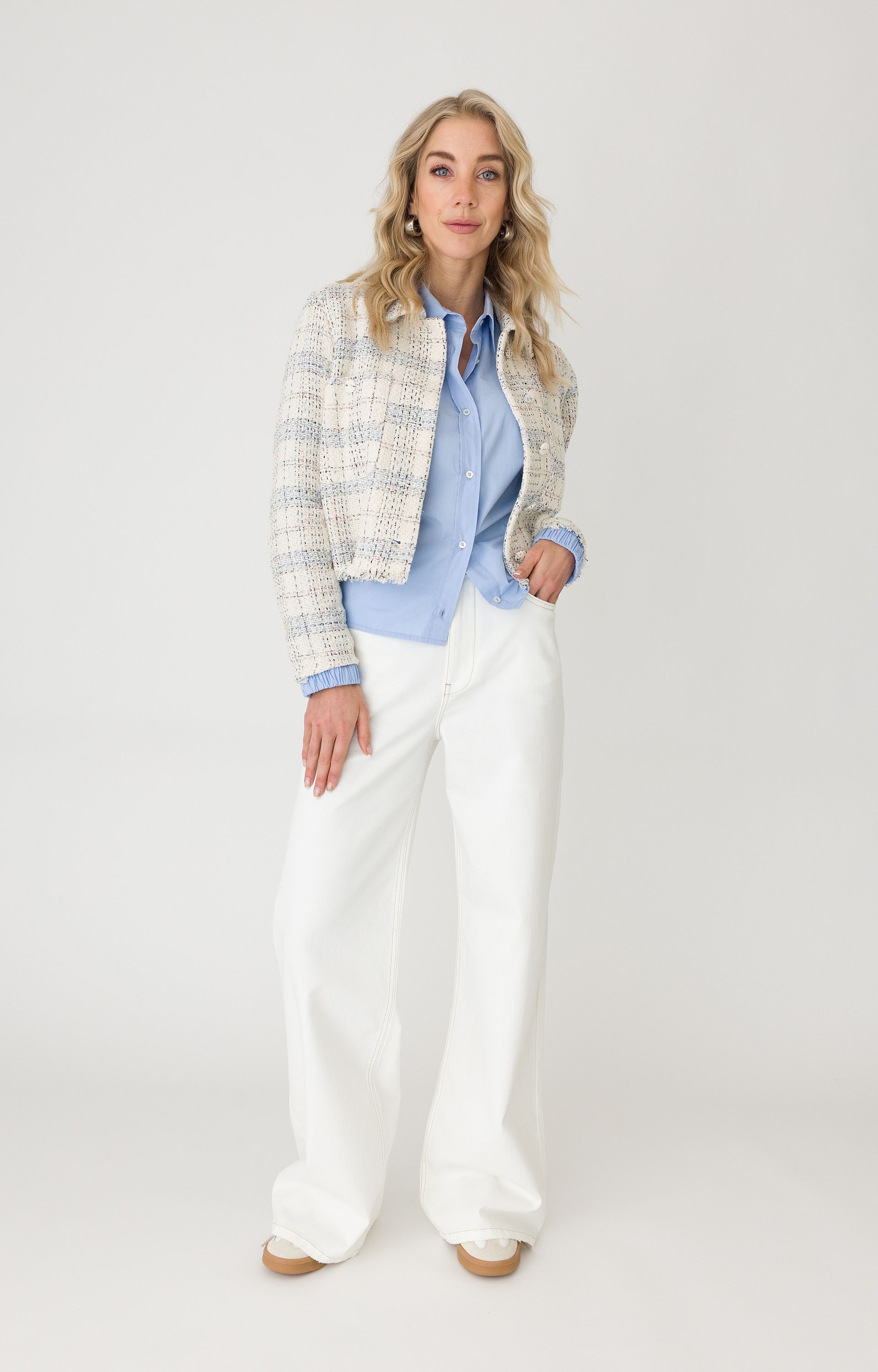 Blouse met strikdetail