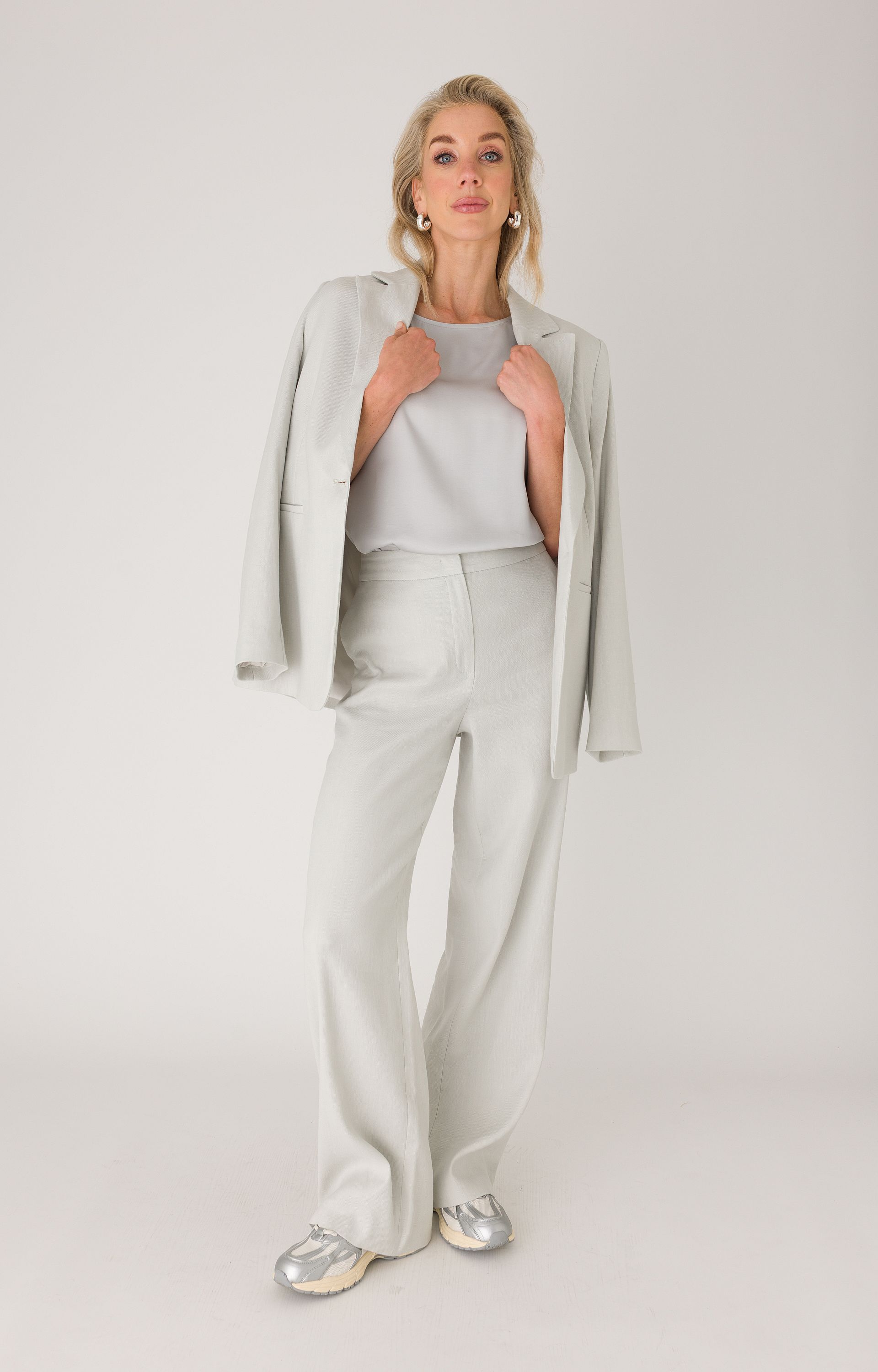 Blousetop met satijnlook