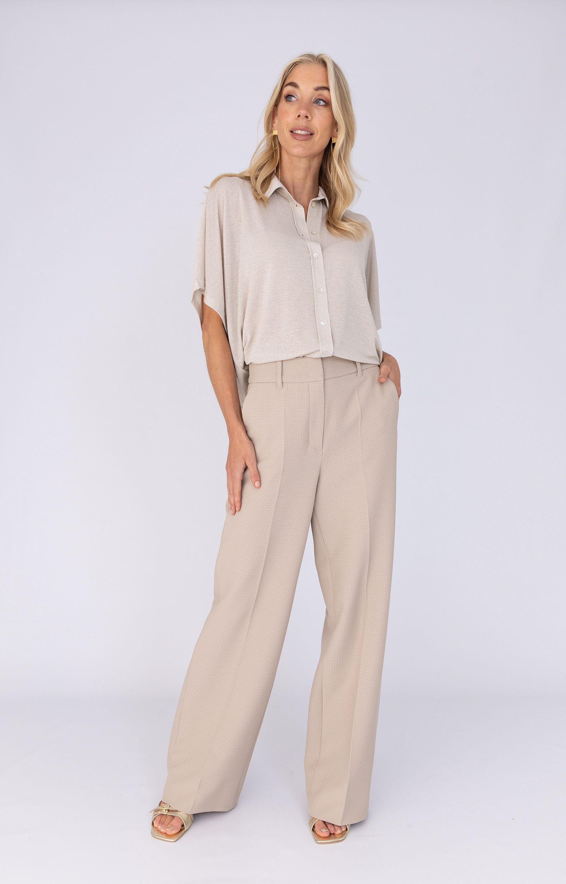 Blouse met lurex
