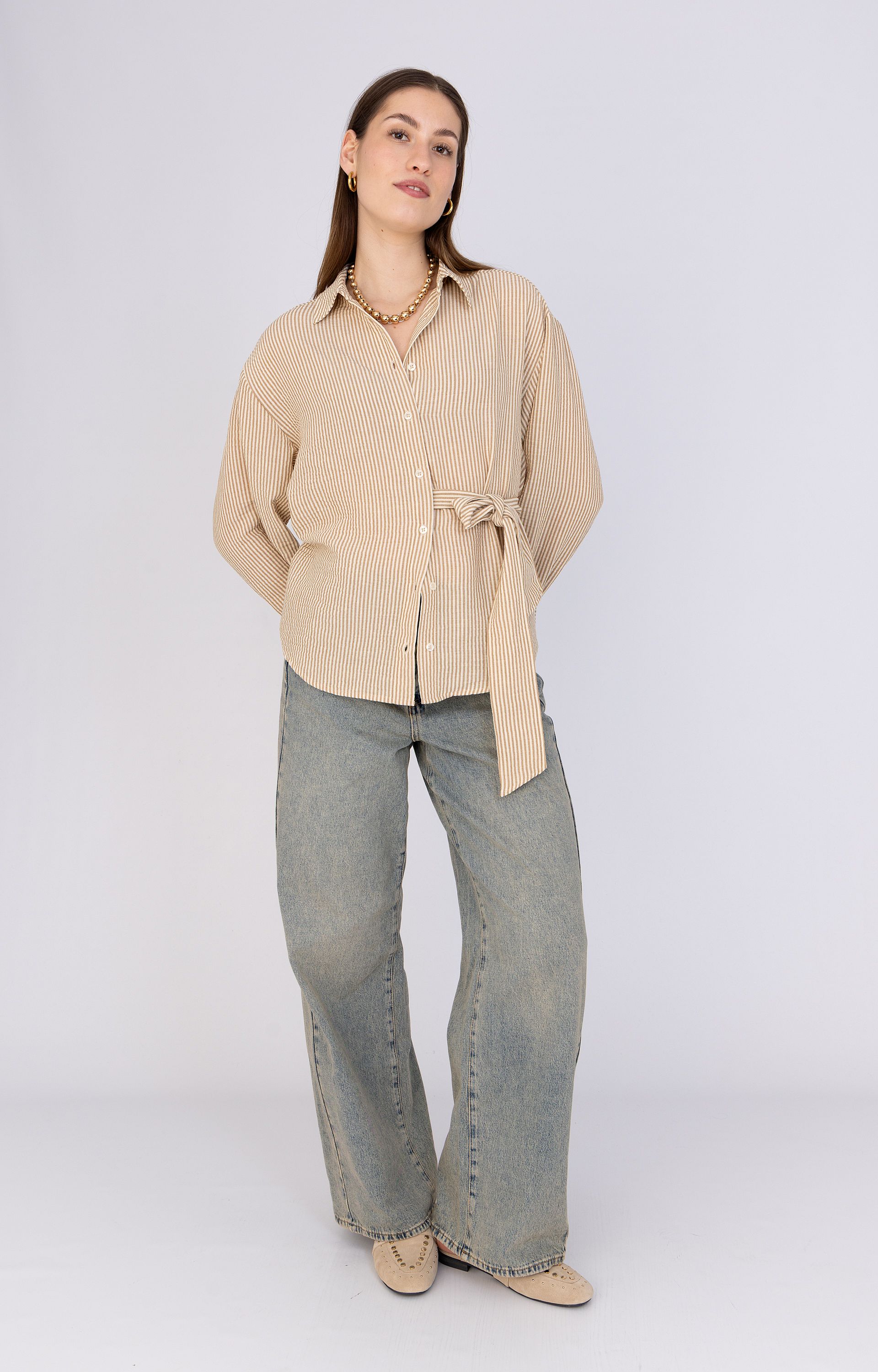 Blouse met strikdetail