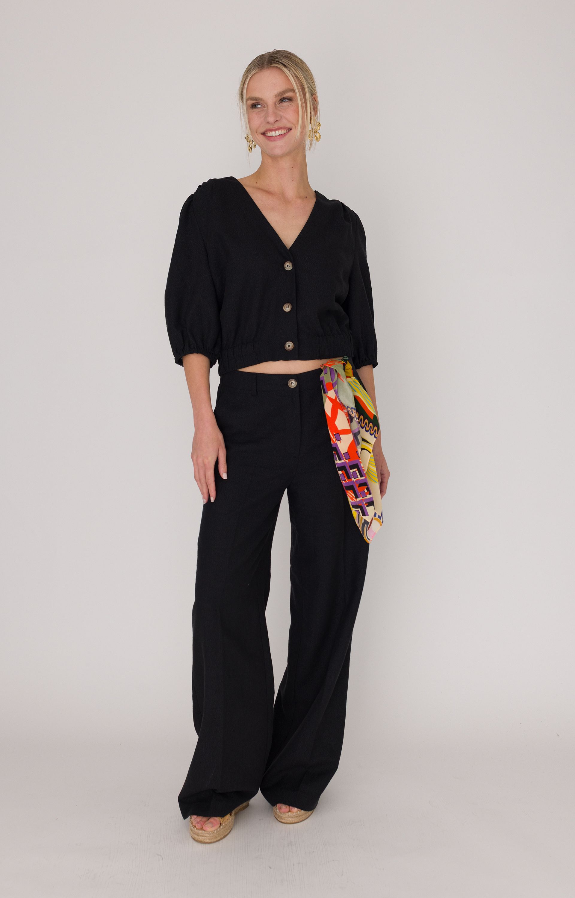 Blouse met lurex