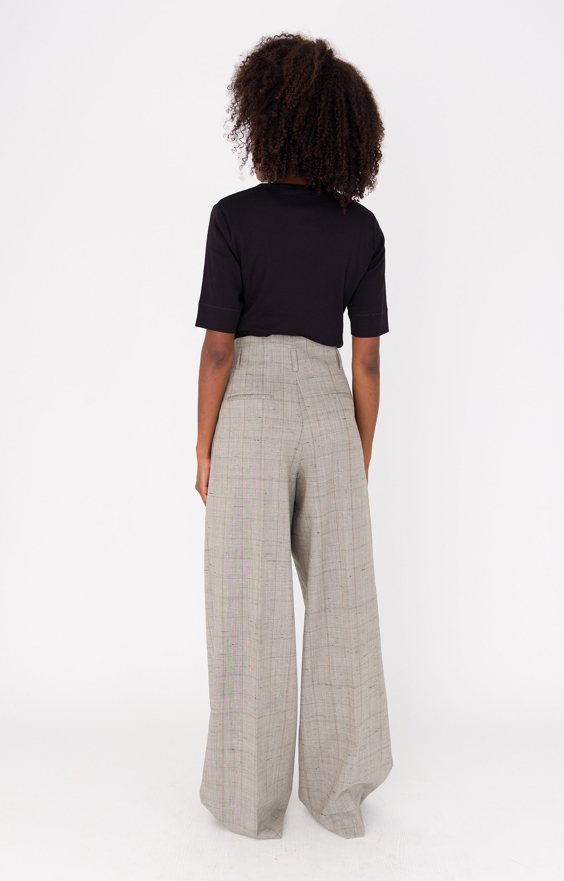 Broek met wolmix