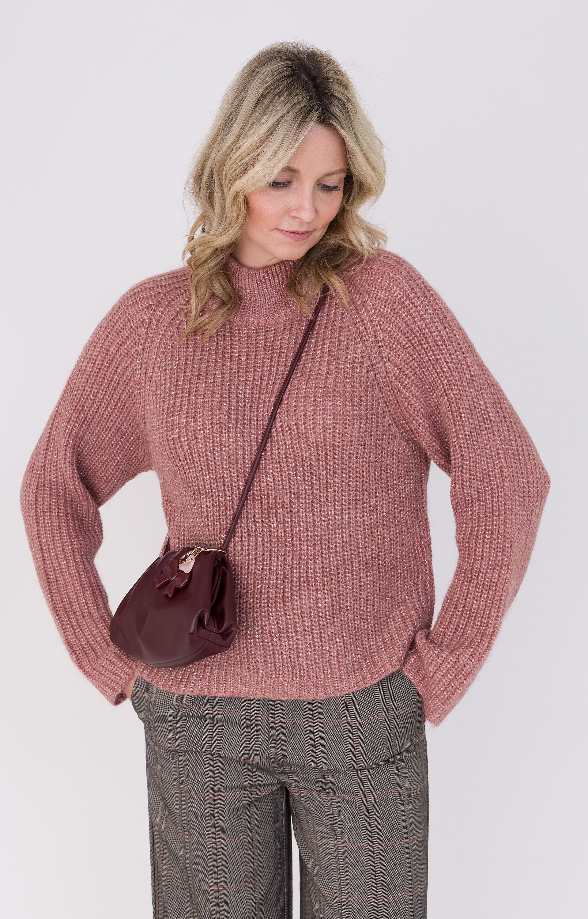 Trui met ribstructuur