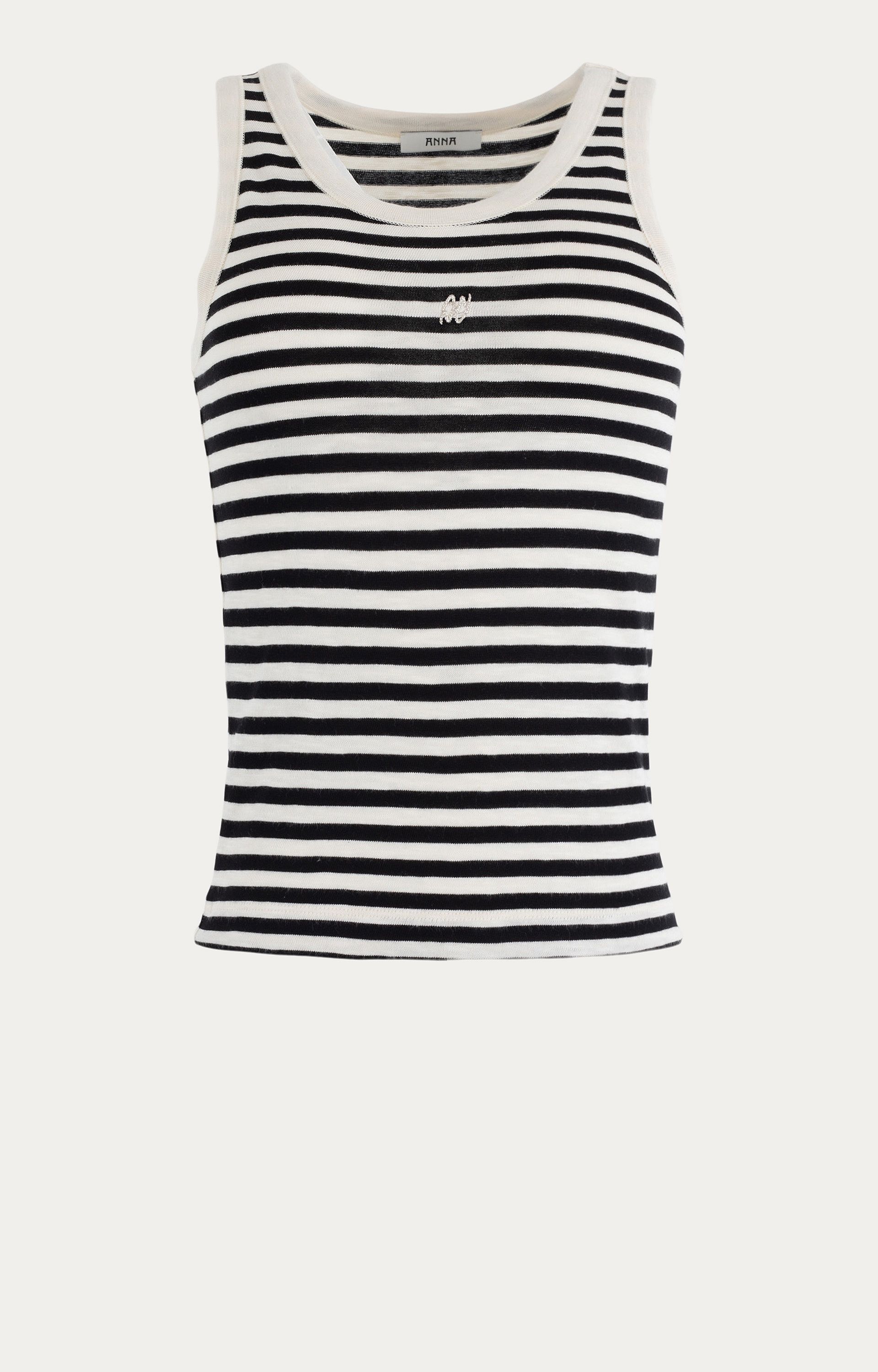 Top met streepdessin