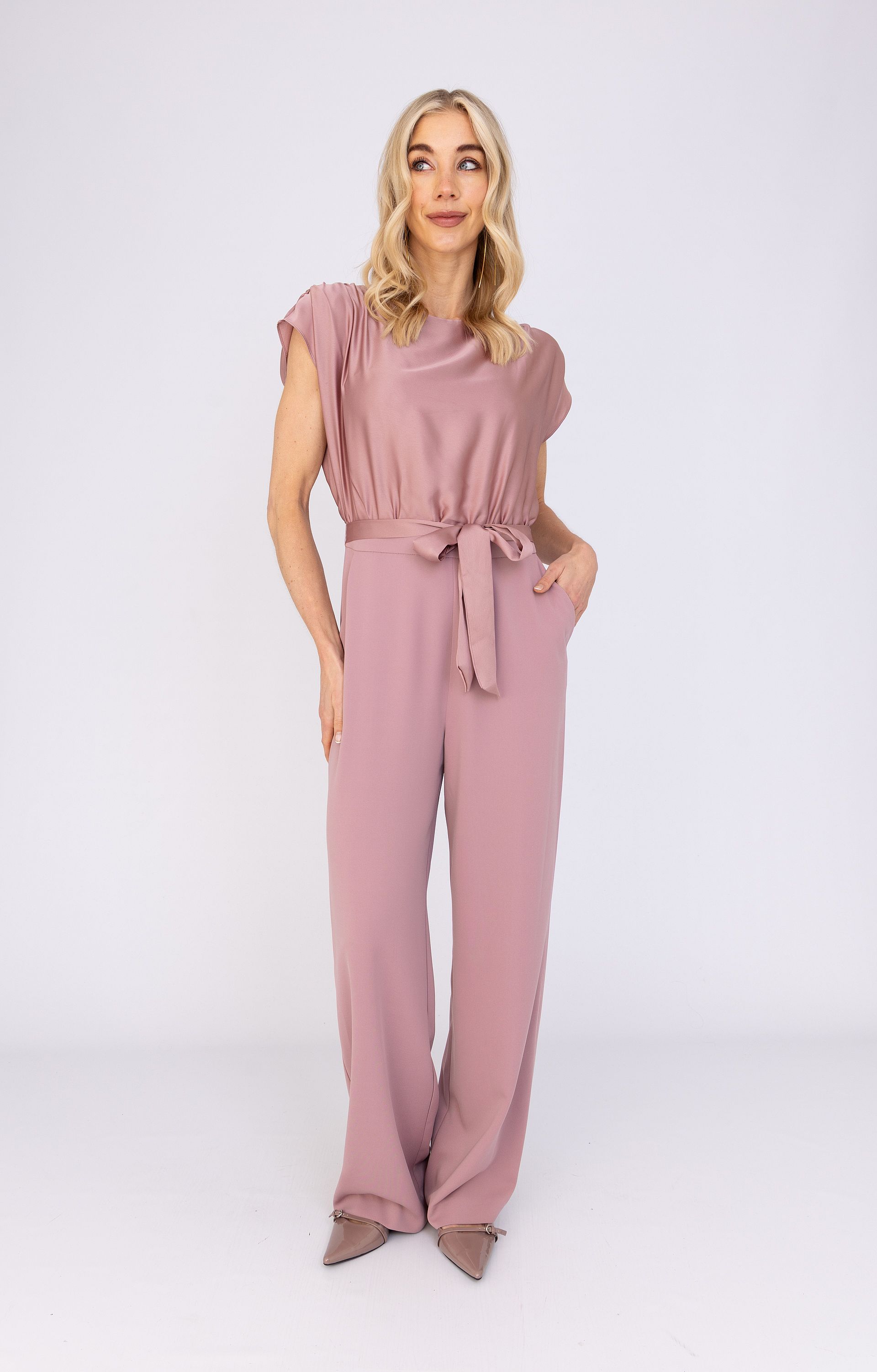 Satijnen jumpsuit