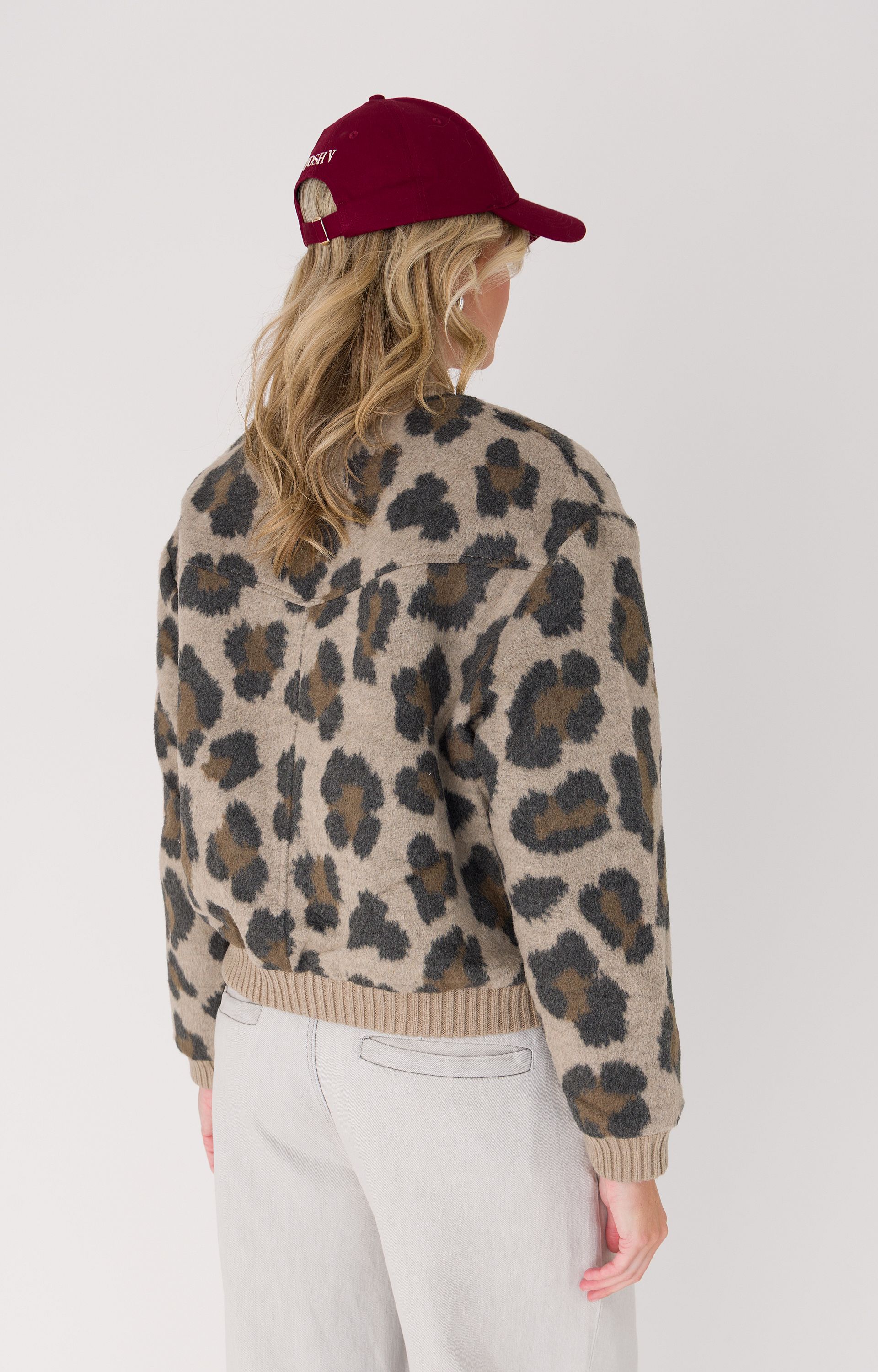 Bomberjack met panterprint 