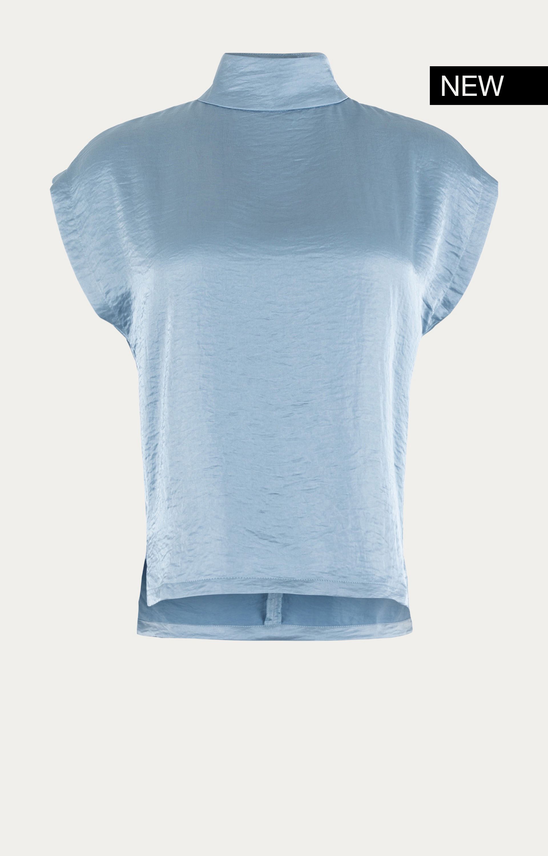 Blouse met satijnlook