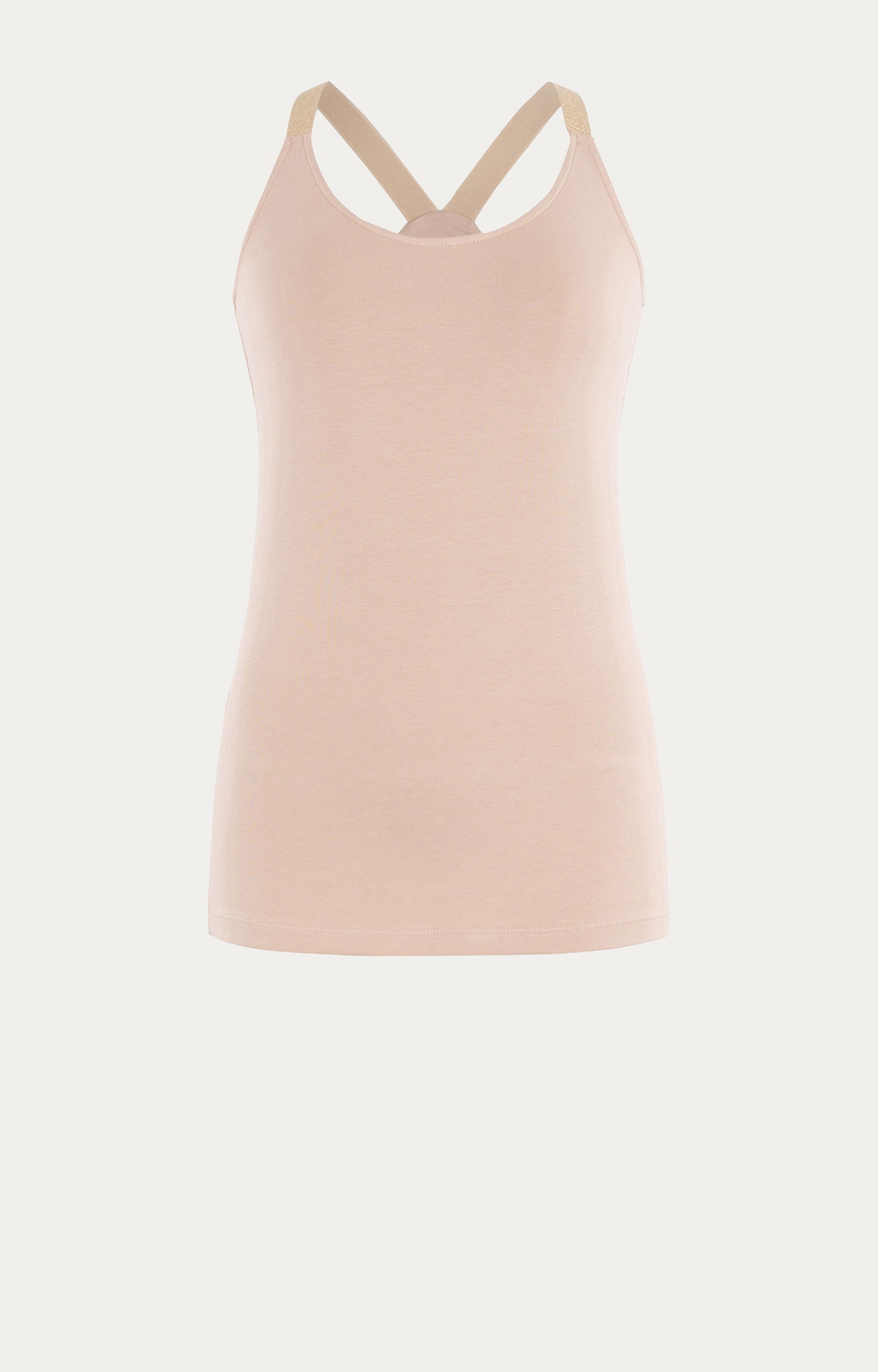 Top met lurexbandjes