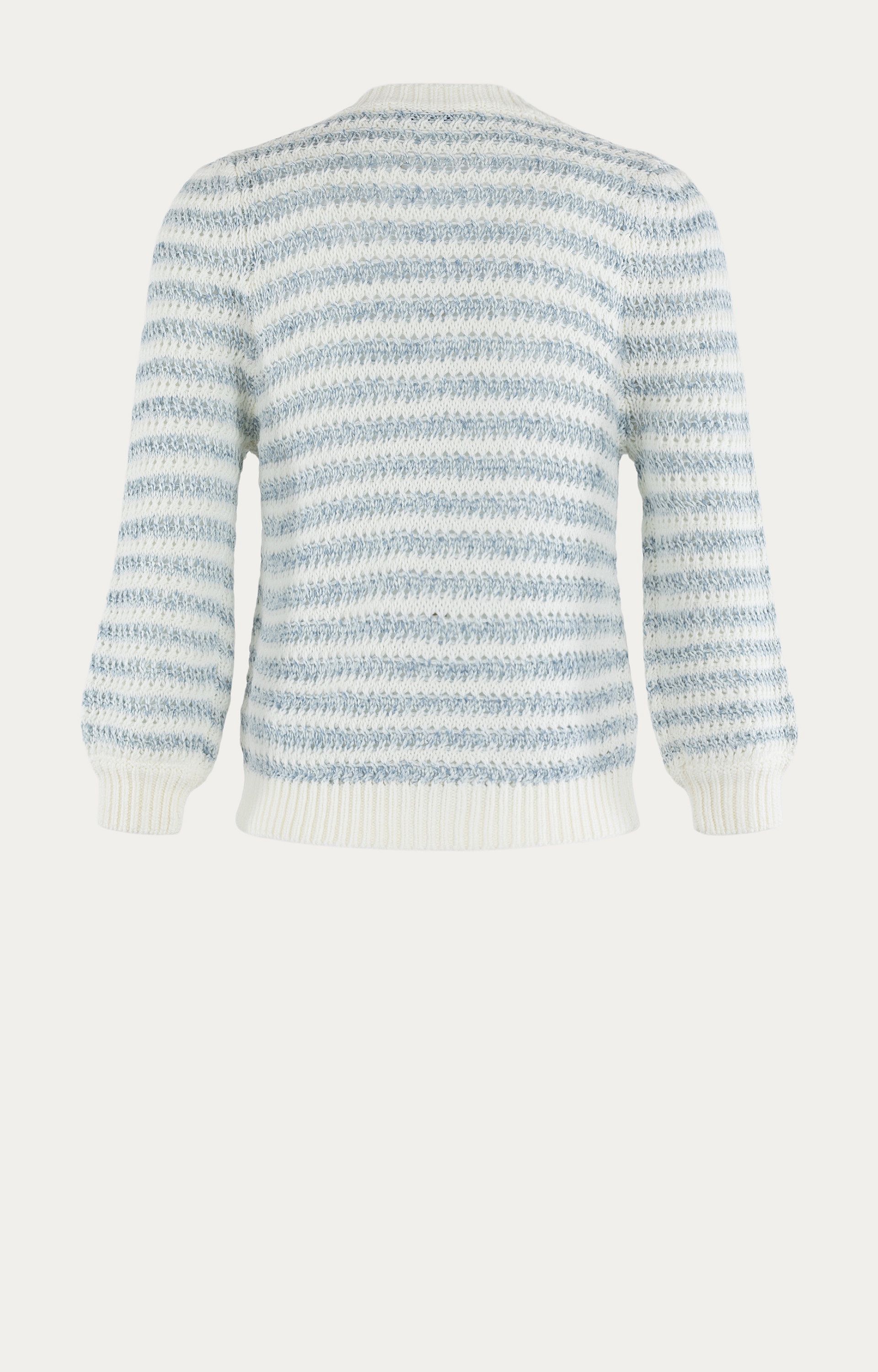 Gestreept tricot vest