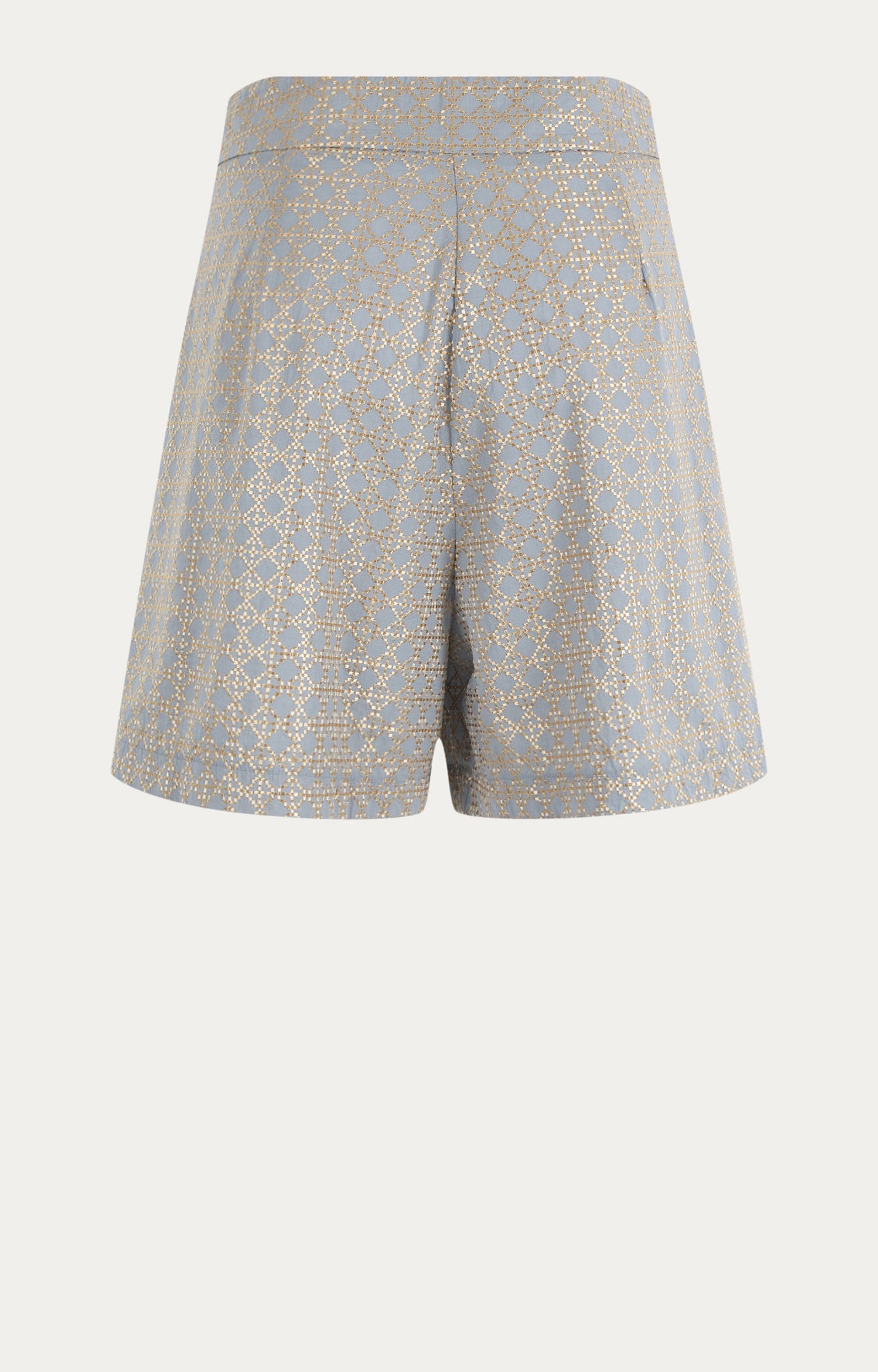 Short all-over borduurselprint