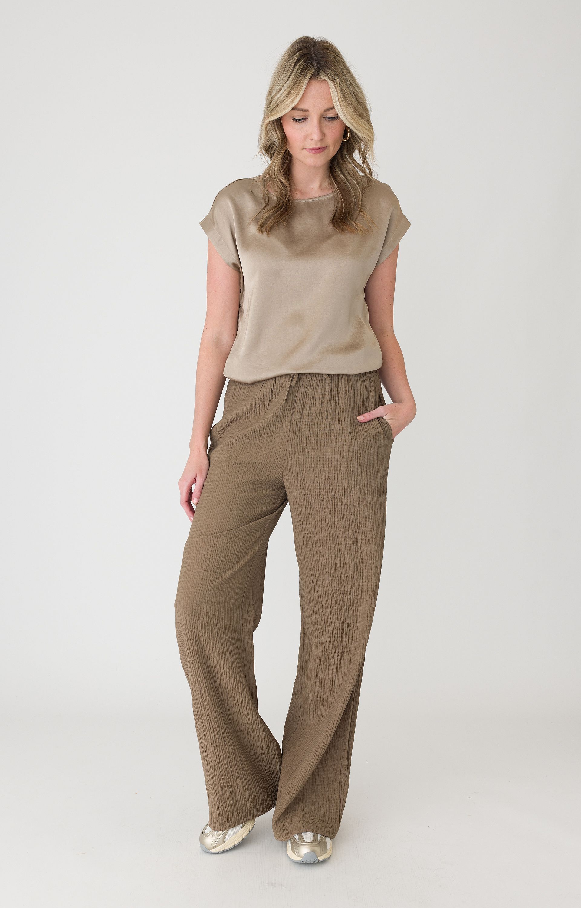 Satijnlook blouse