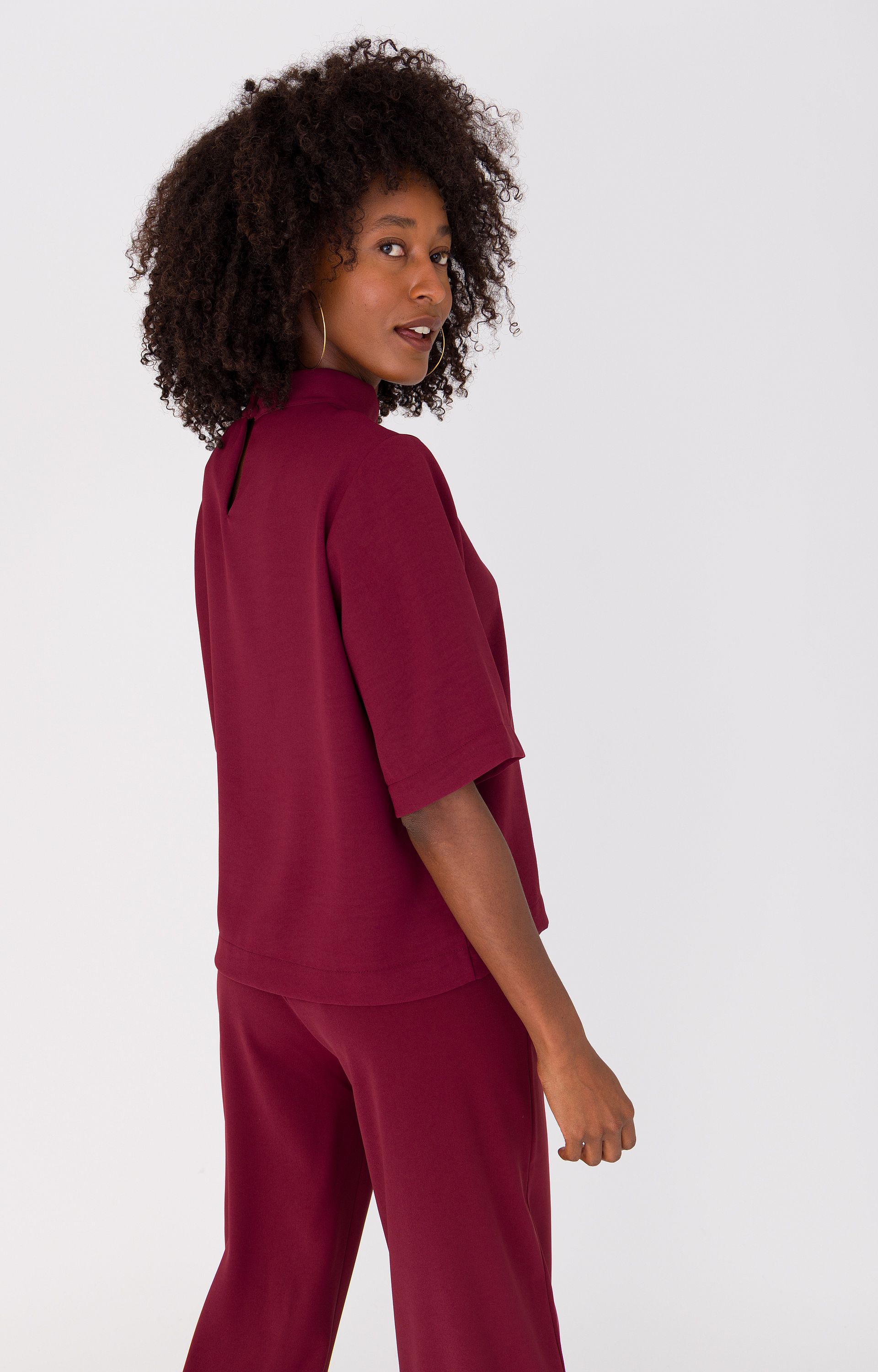 Soepelvallende blouse