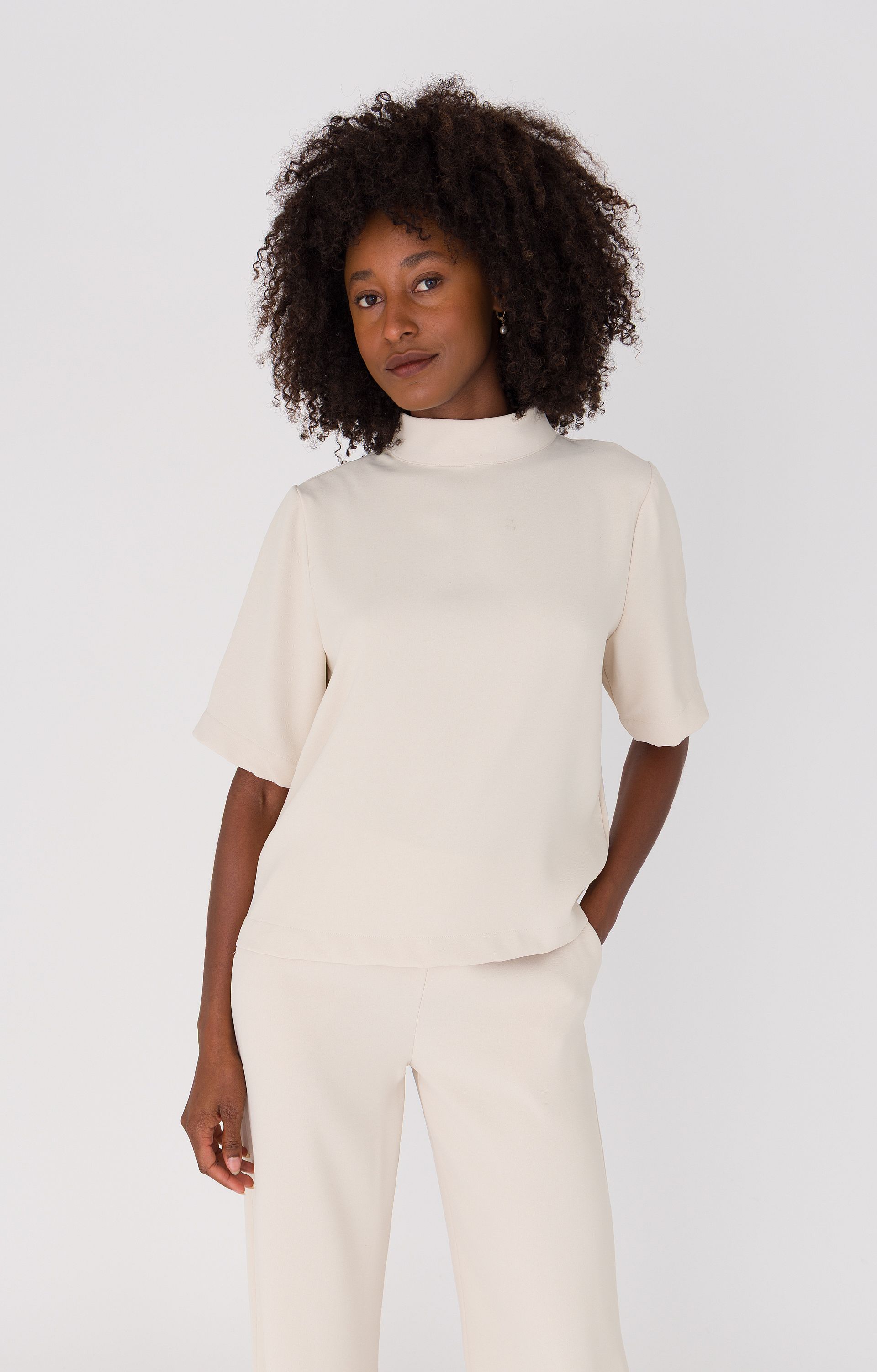 Soepelvallende blouse