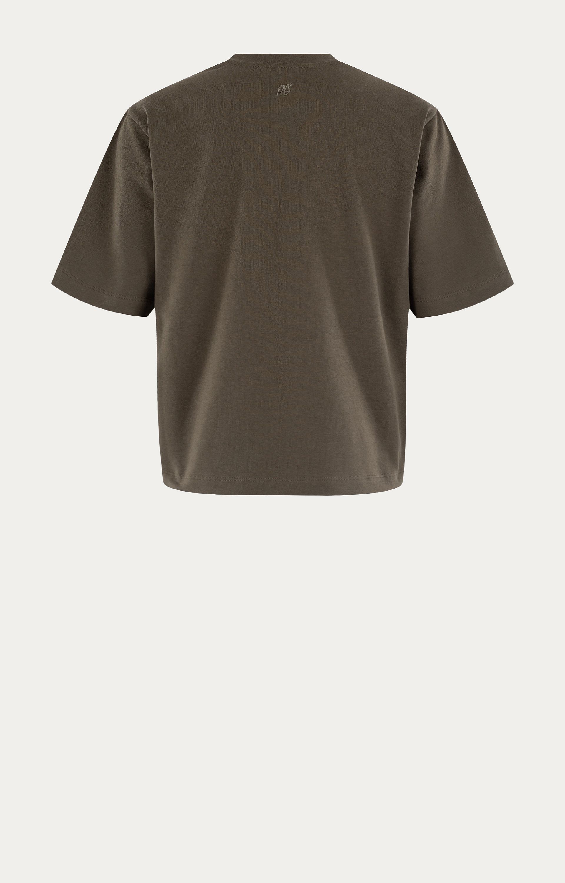 T-shirt met broche