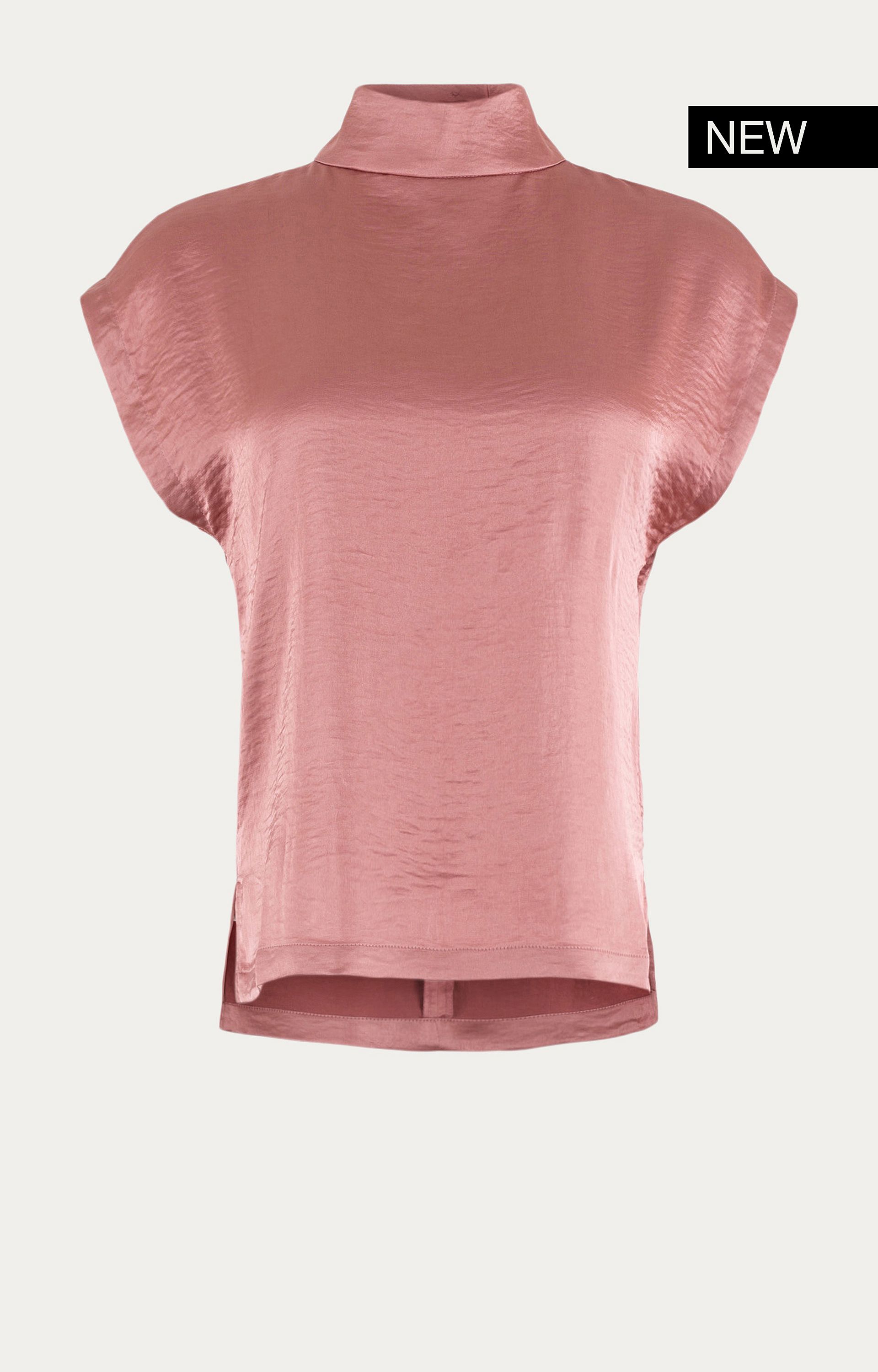 Blouse met satijnlook