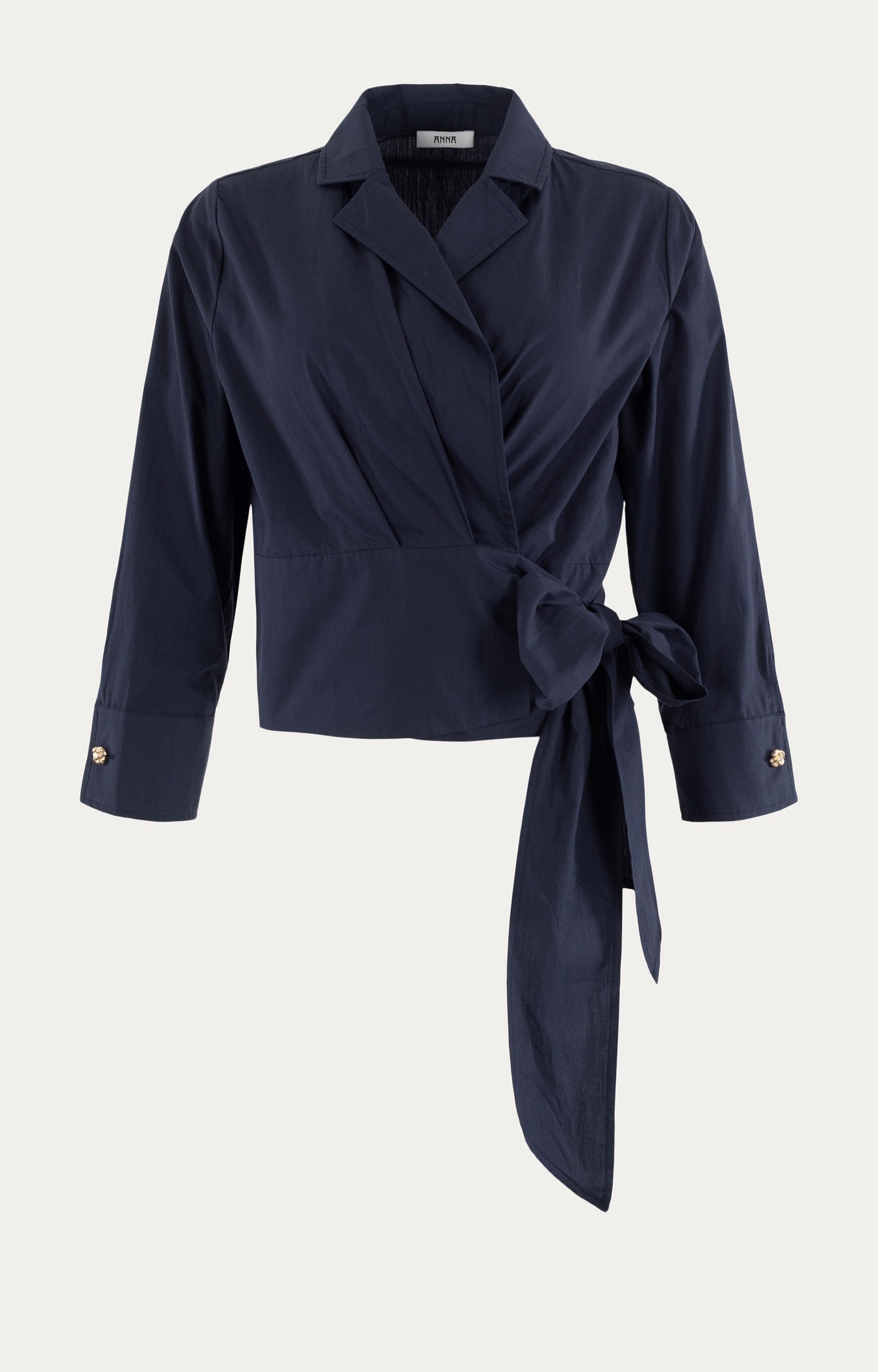 Wikkelblouse van katoenmix