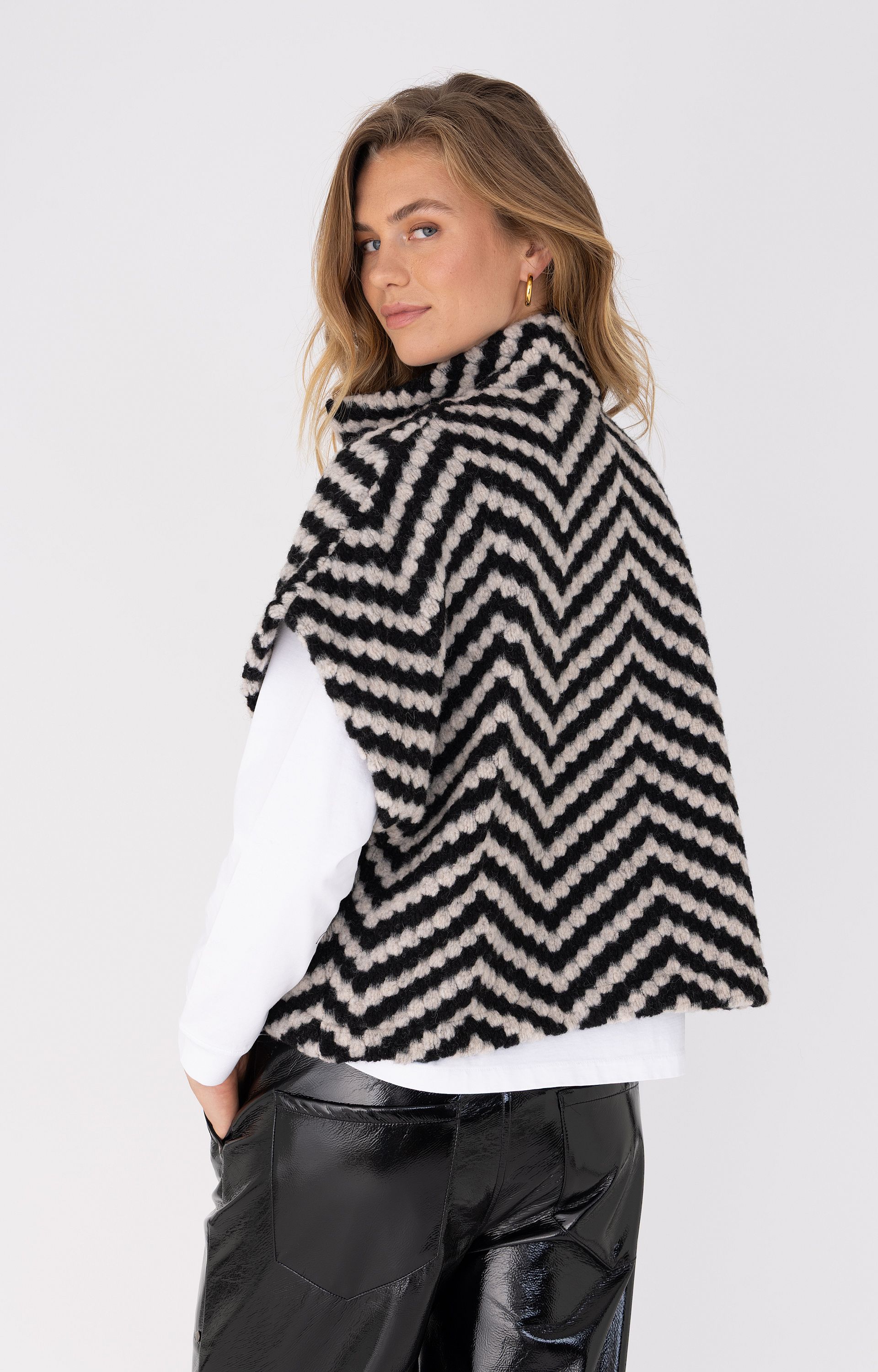 Gilet met zigzagpatroon