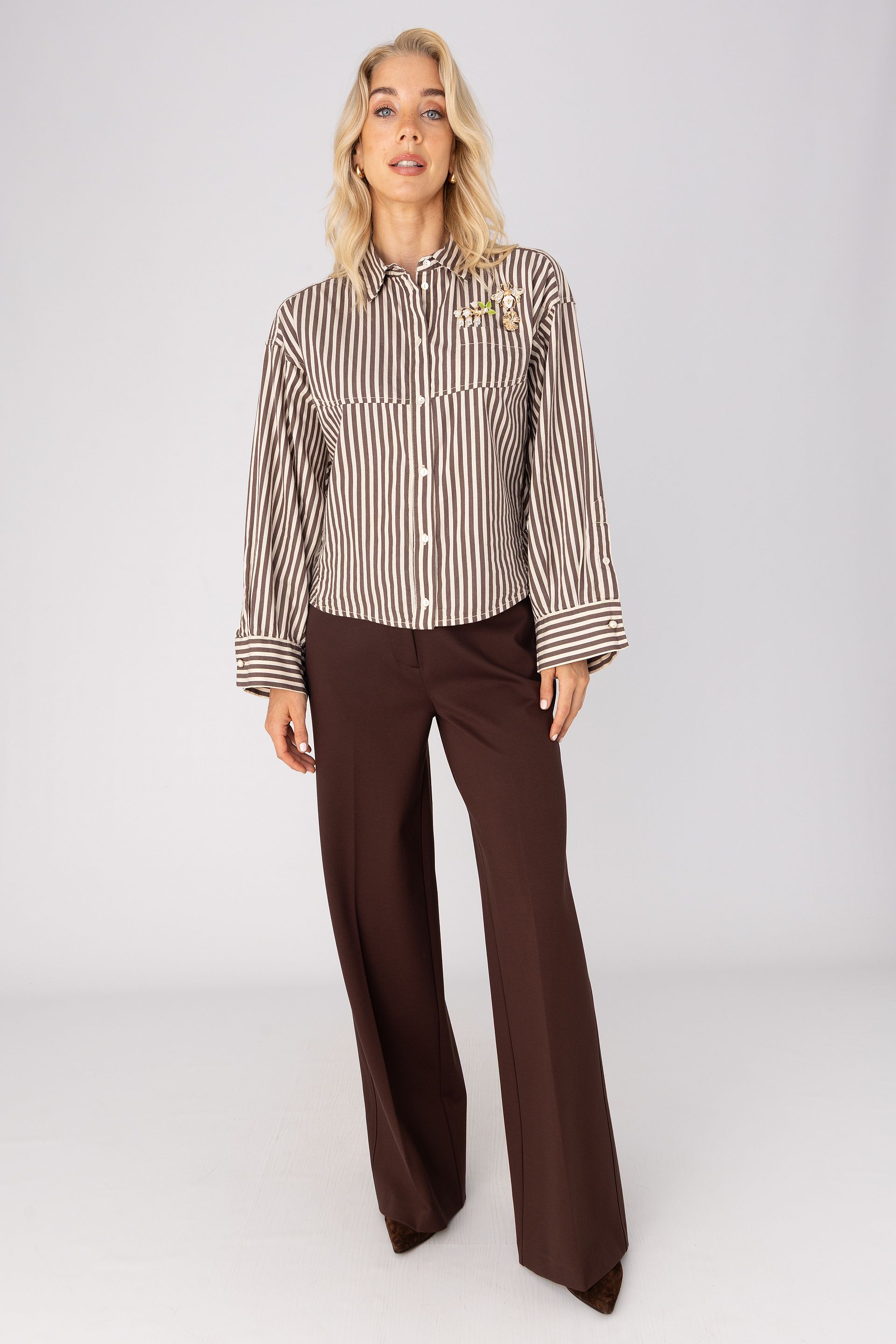 Blouse met streepdessin