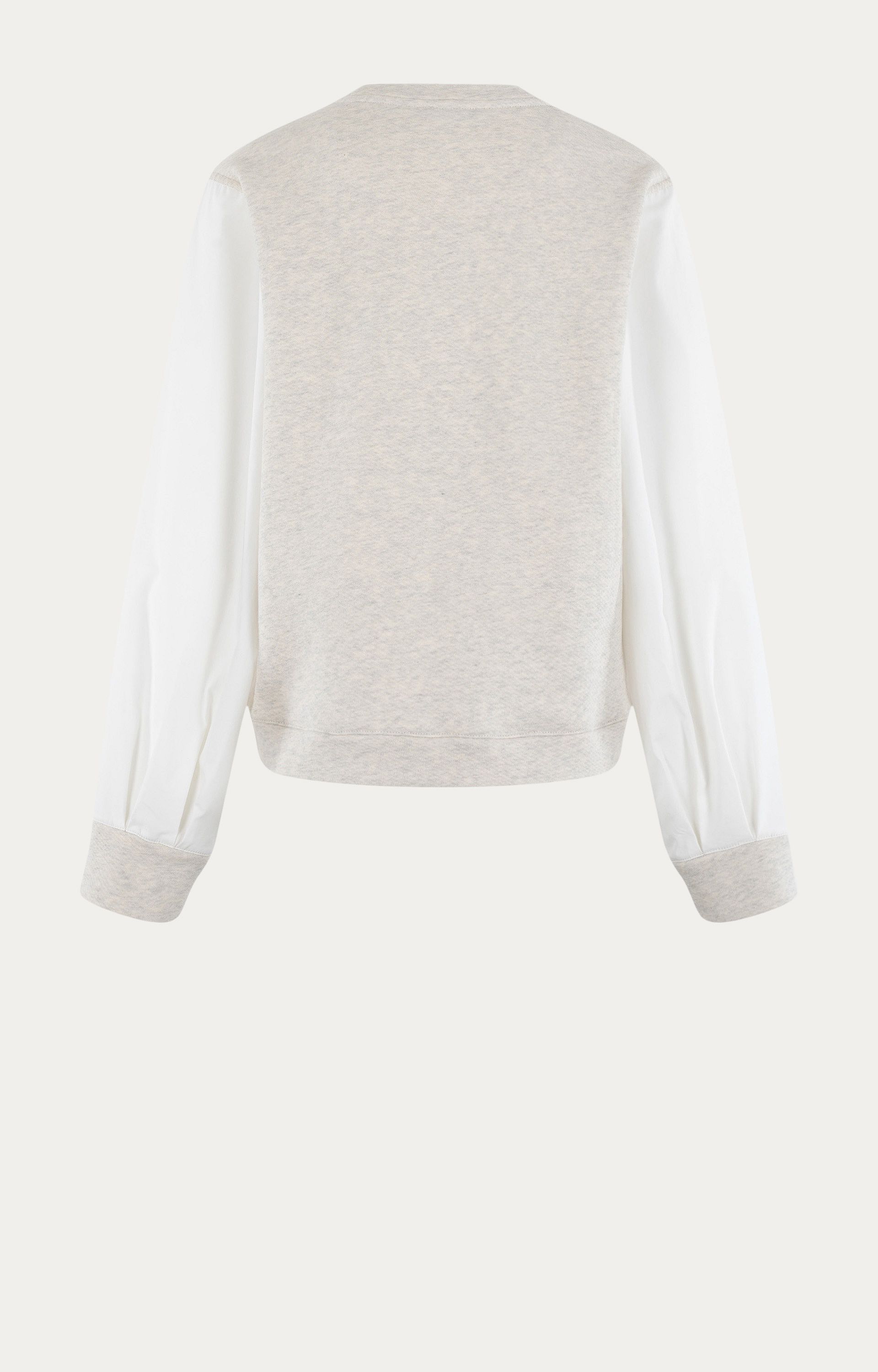 Sweater met ingezette blouse mouwen