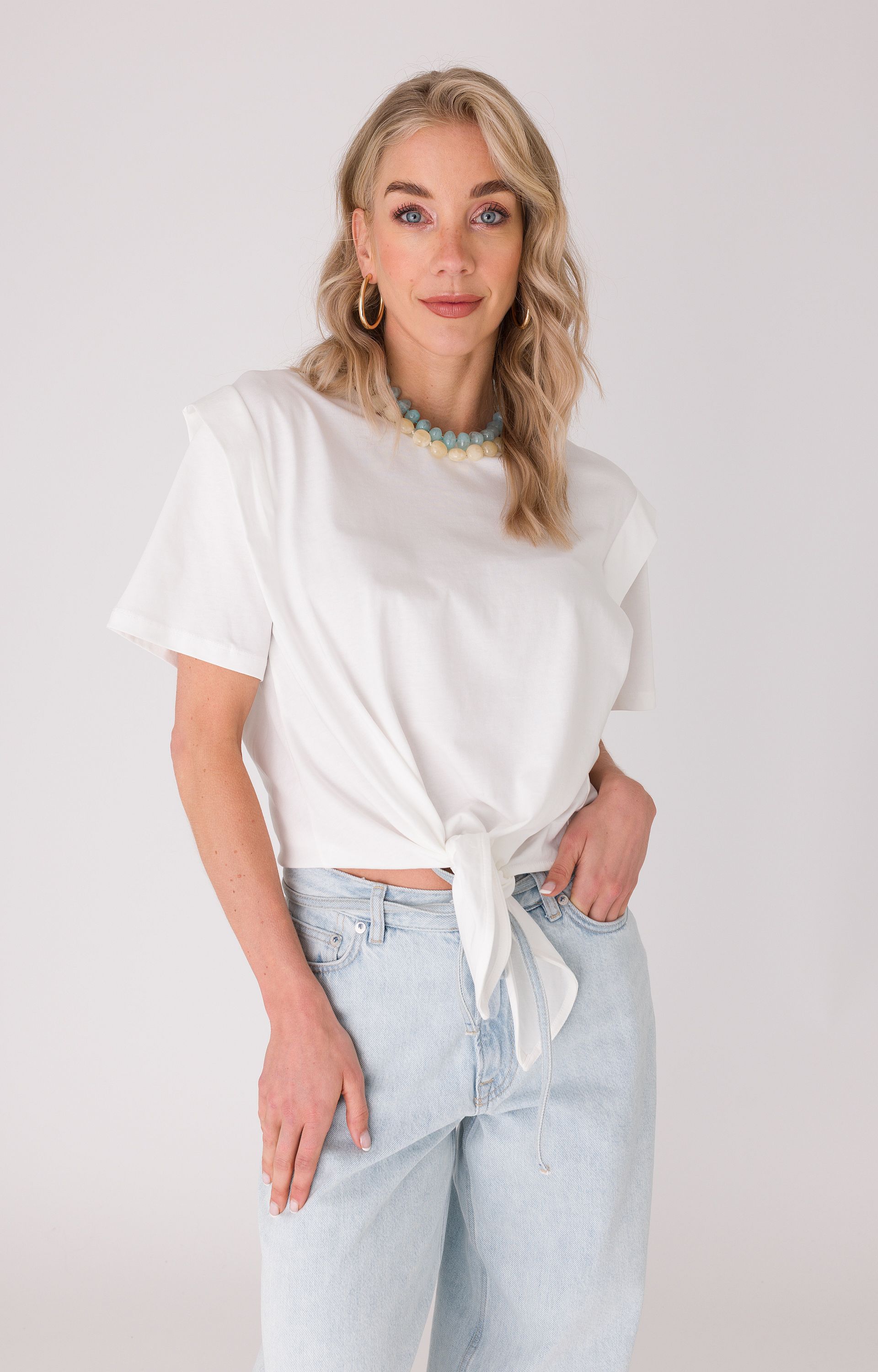Shirt met knoop