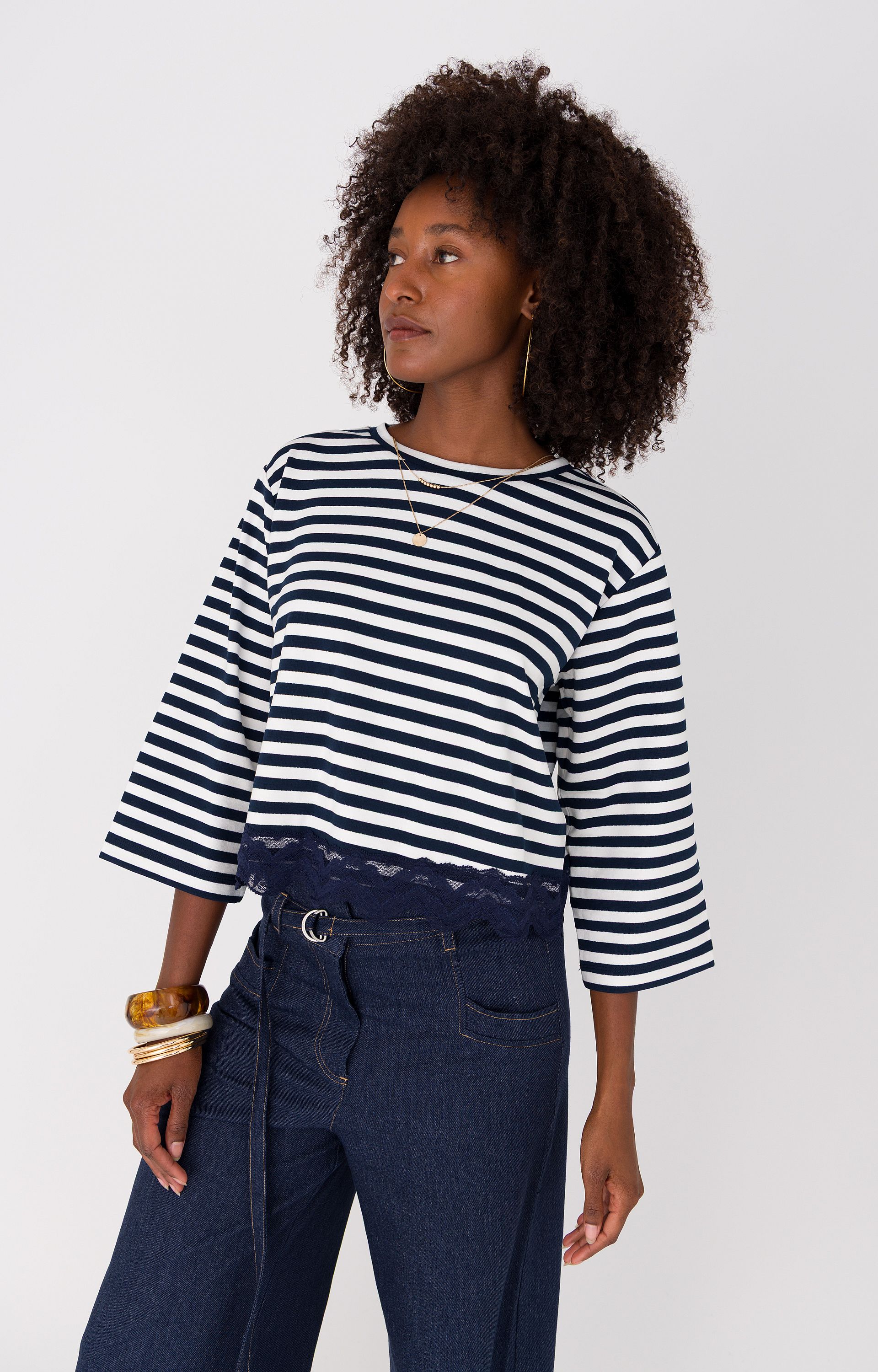 Shirt met streepdessin