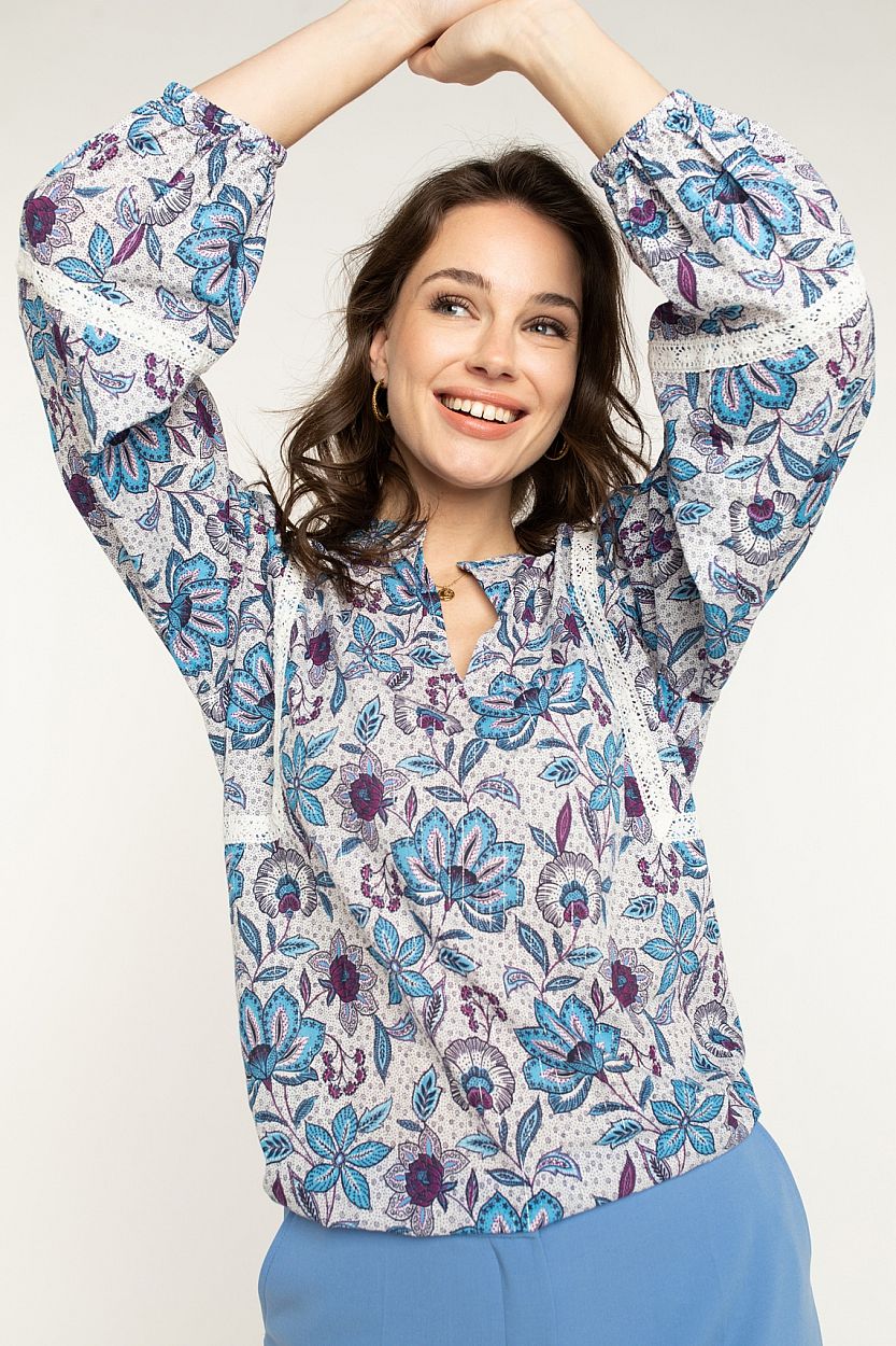 Blouse met floral print