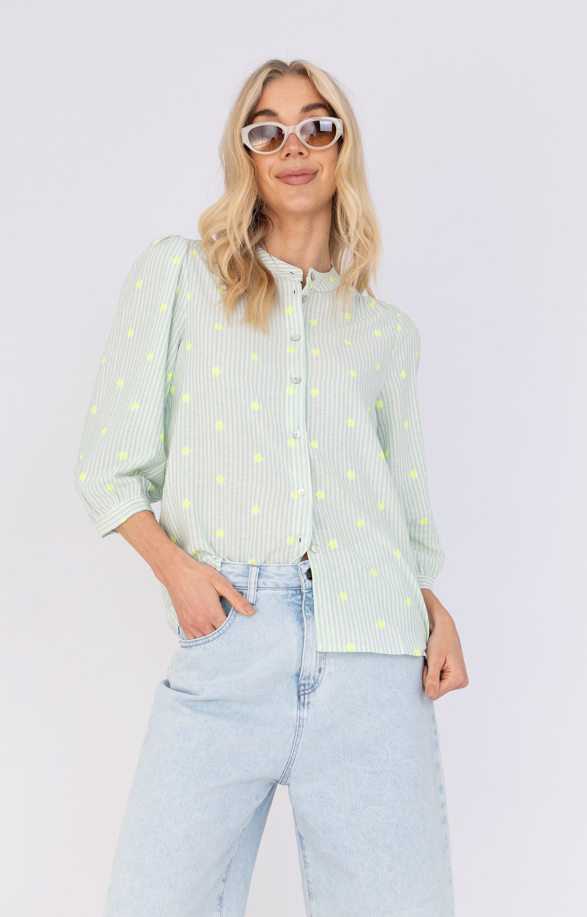 Blouse met strepen
