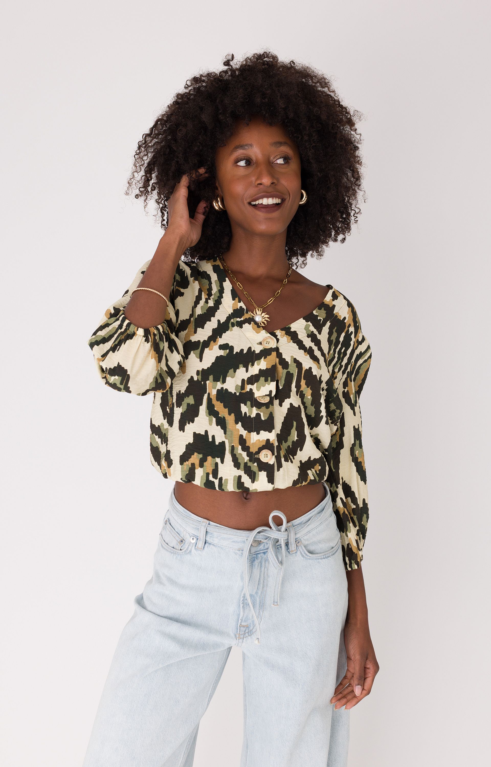 Blouse met print