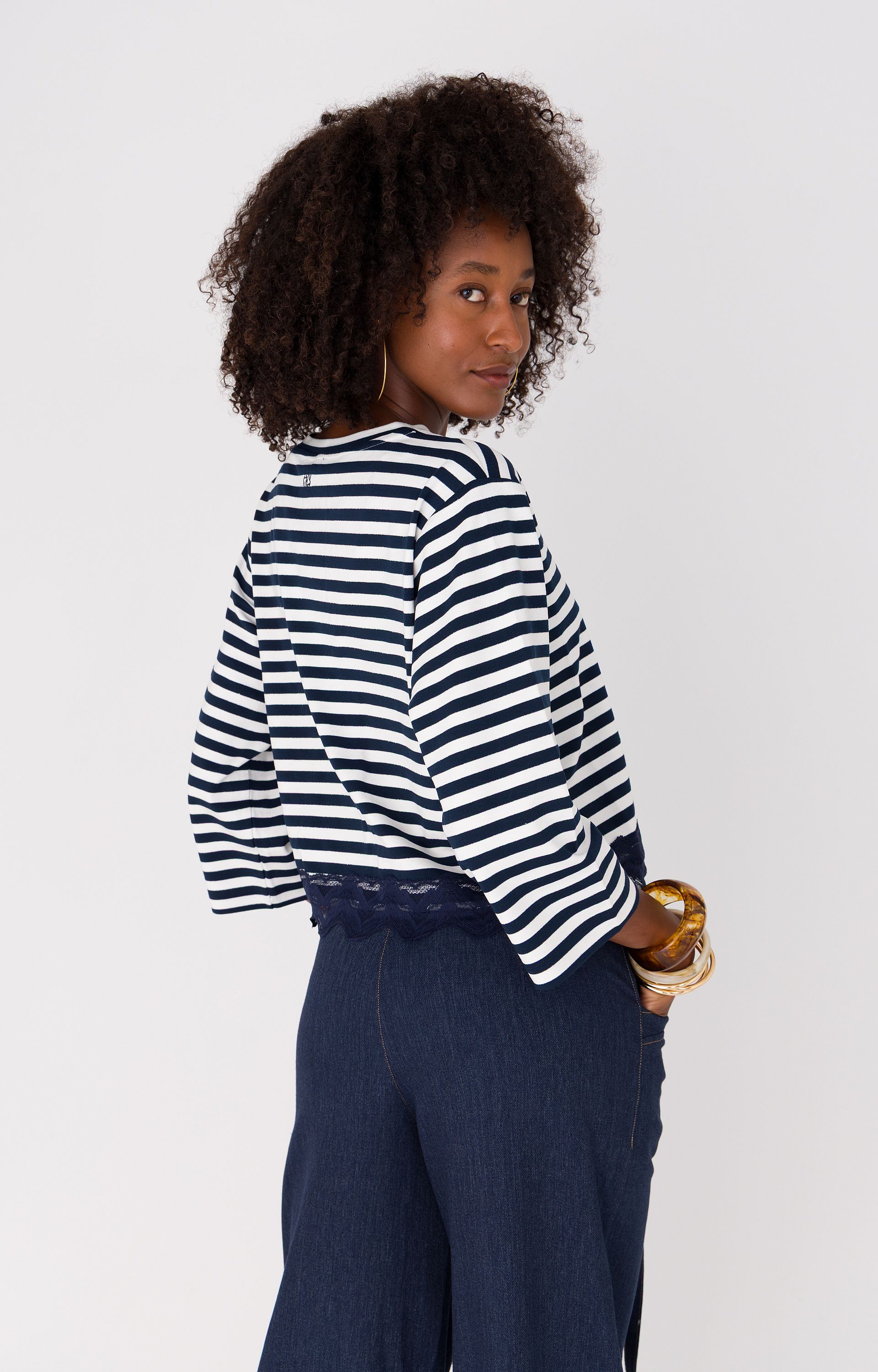 Shirt met streepdessin