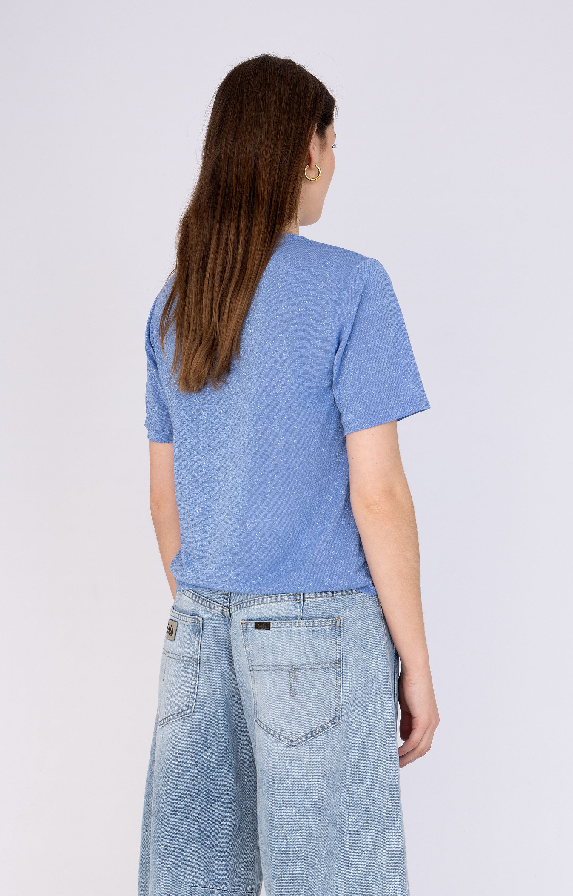 Shirt met lurex