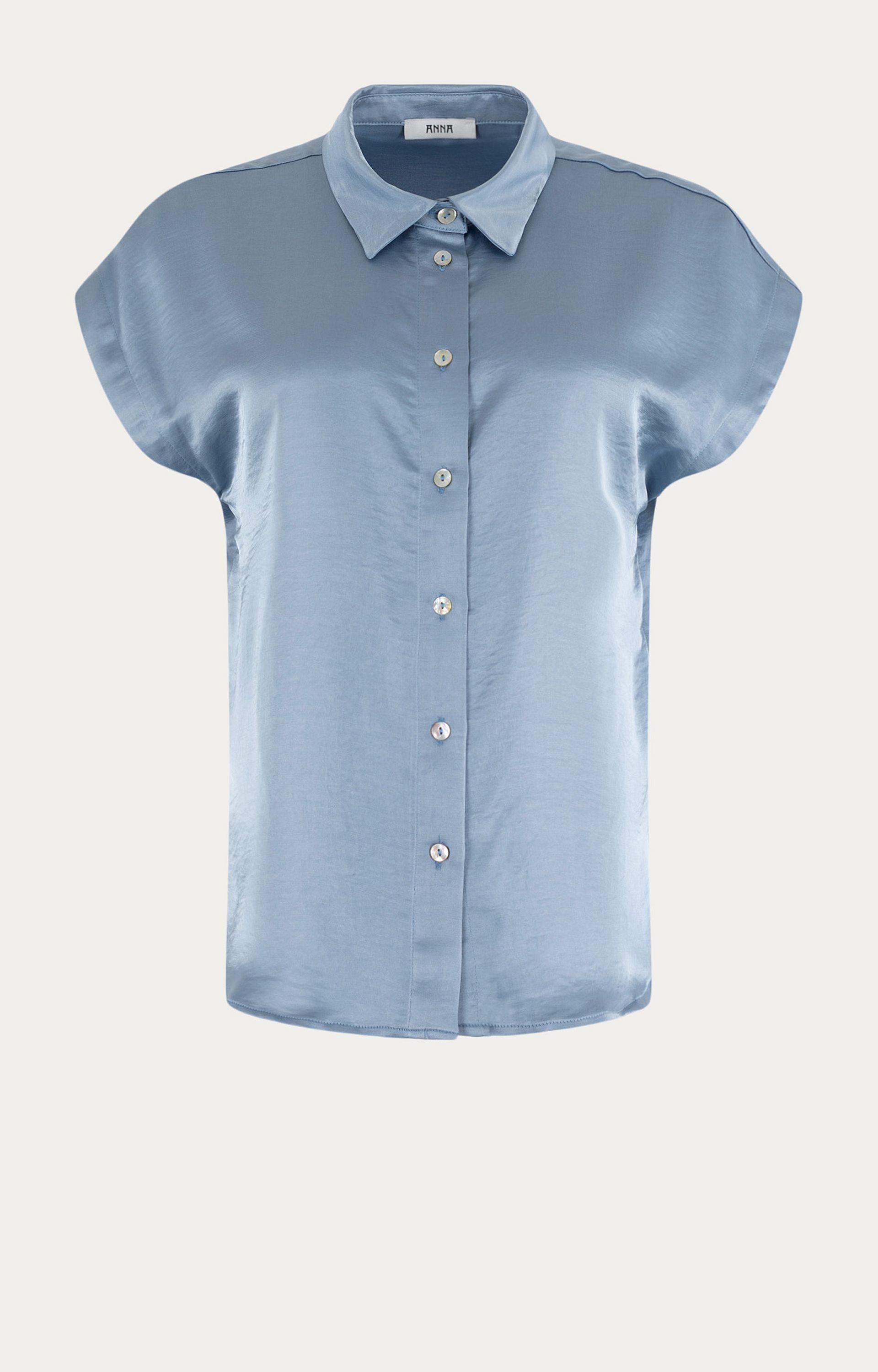 Blouse met satijnlook