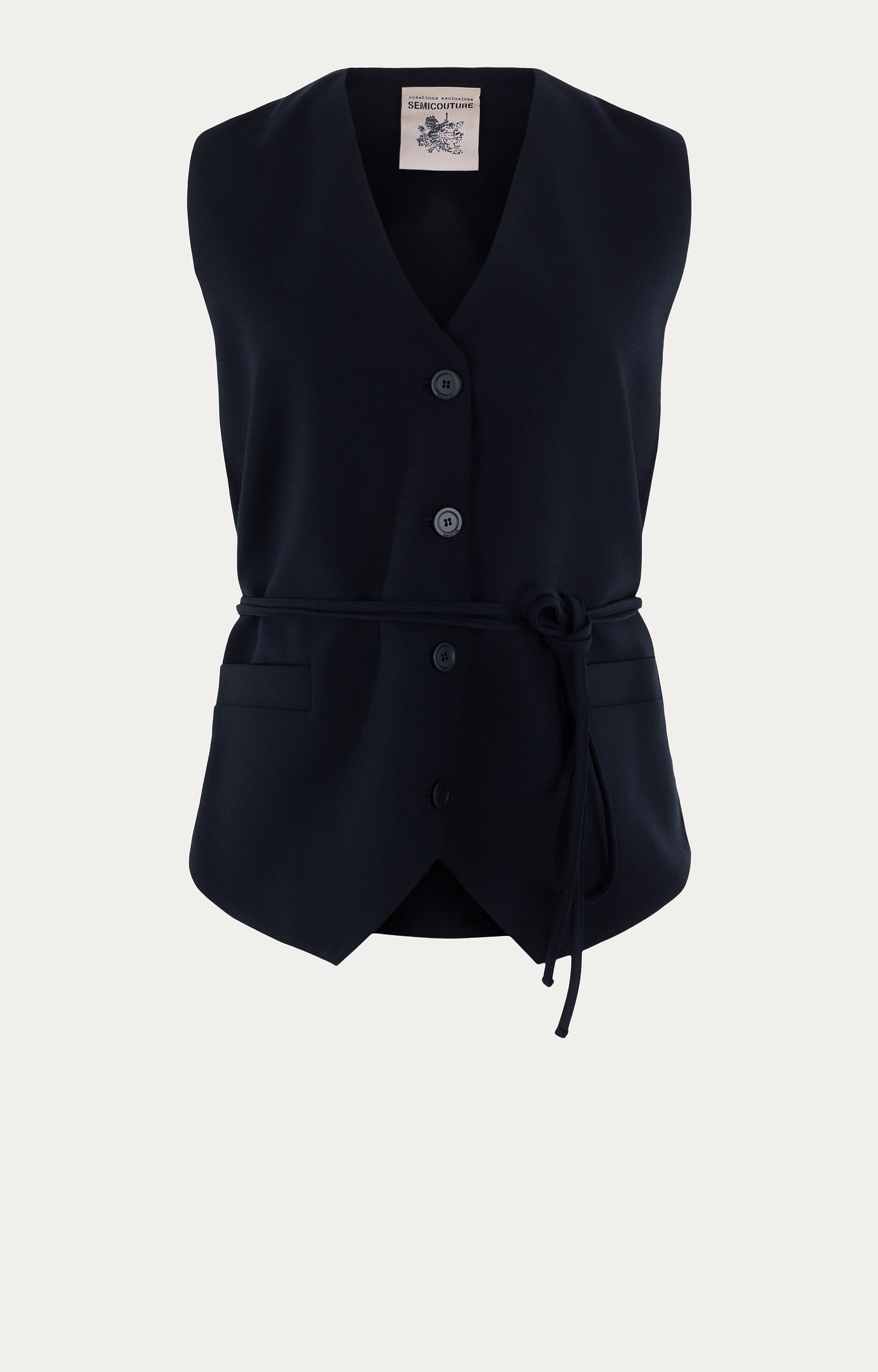 Gilet met ceintuur