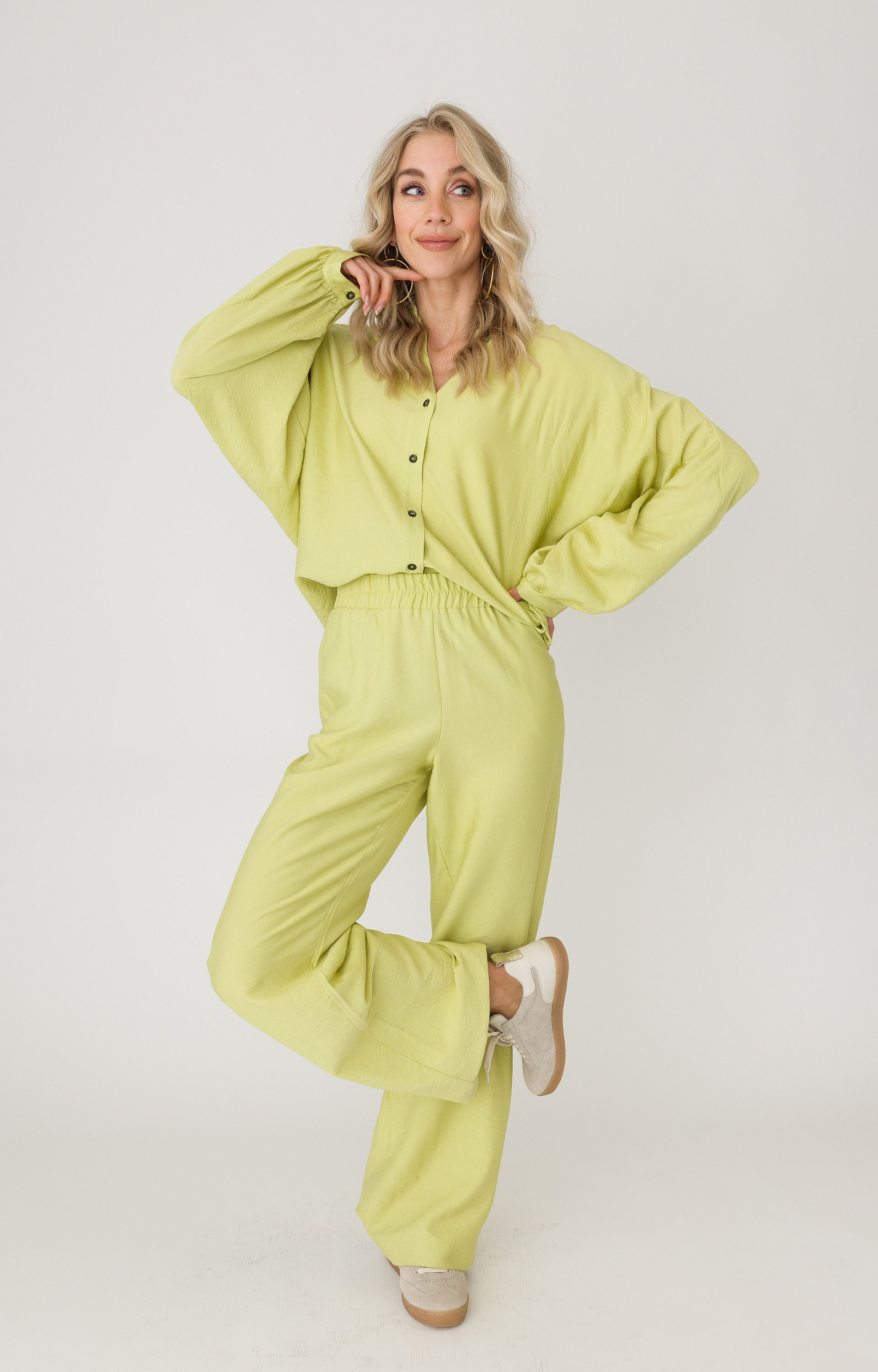Broek wide leg
