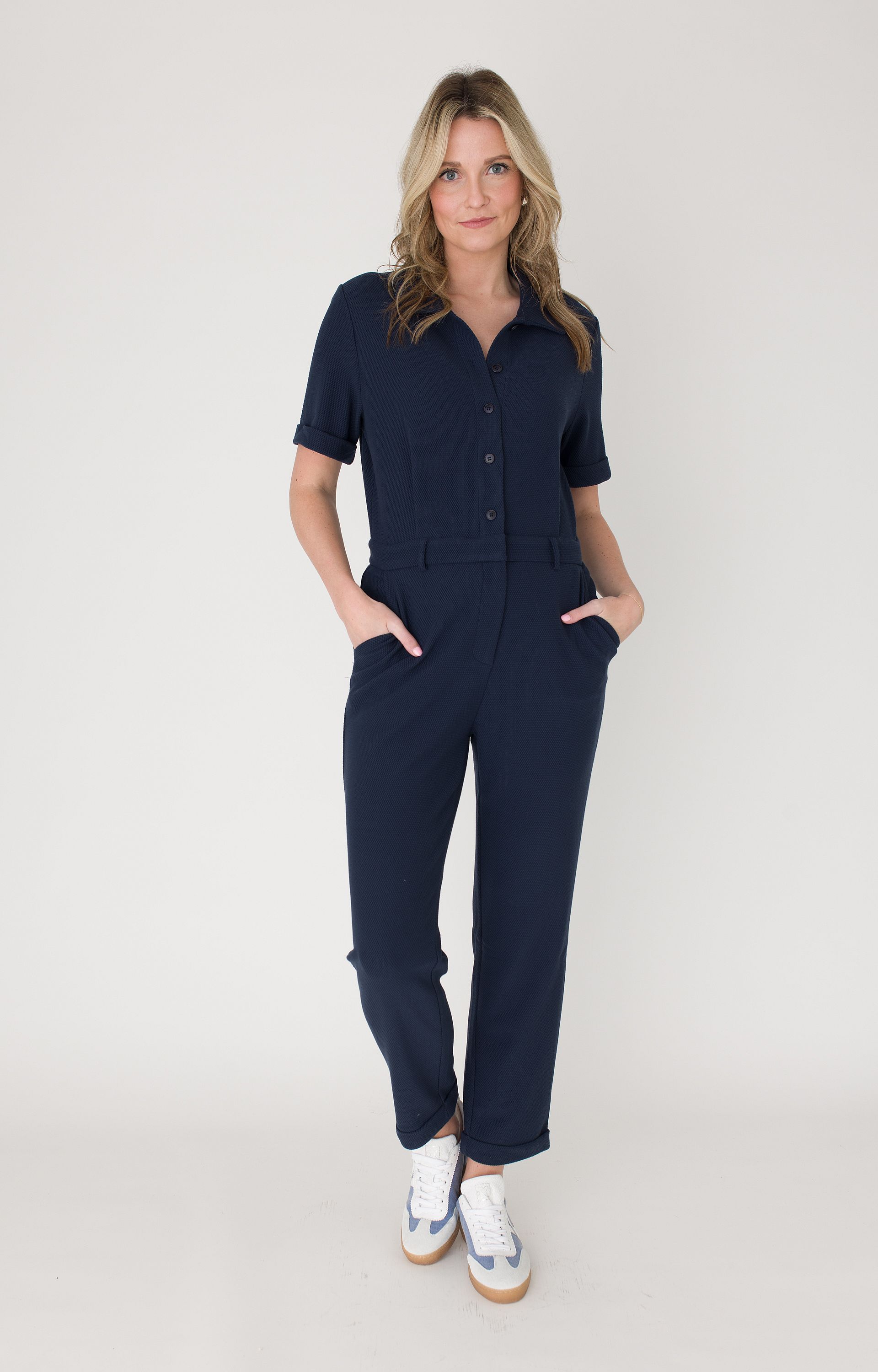 Jumpsuit met structuur