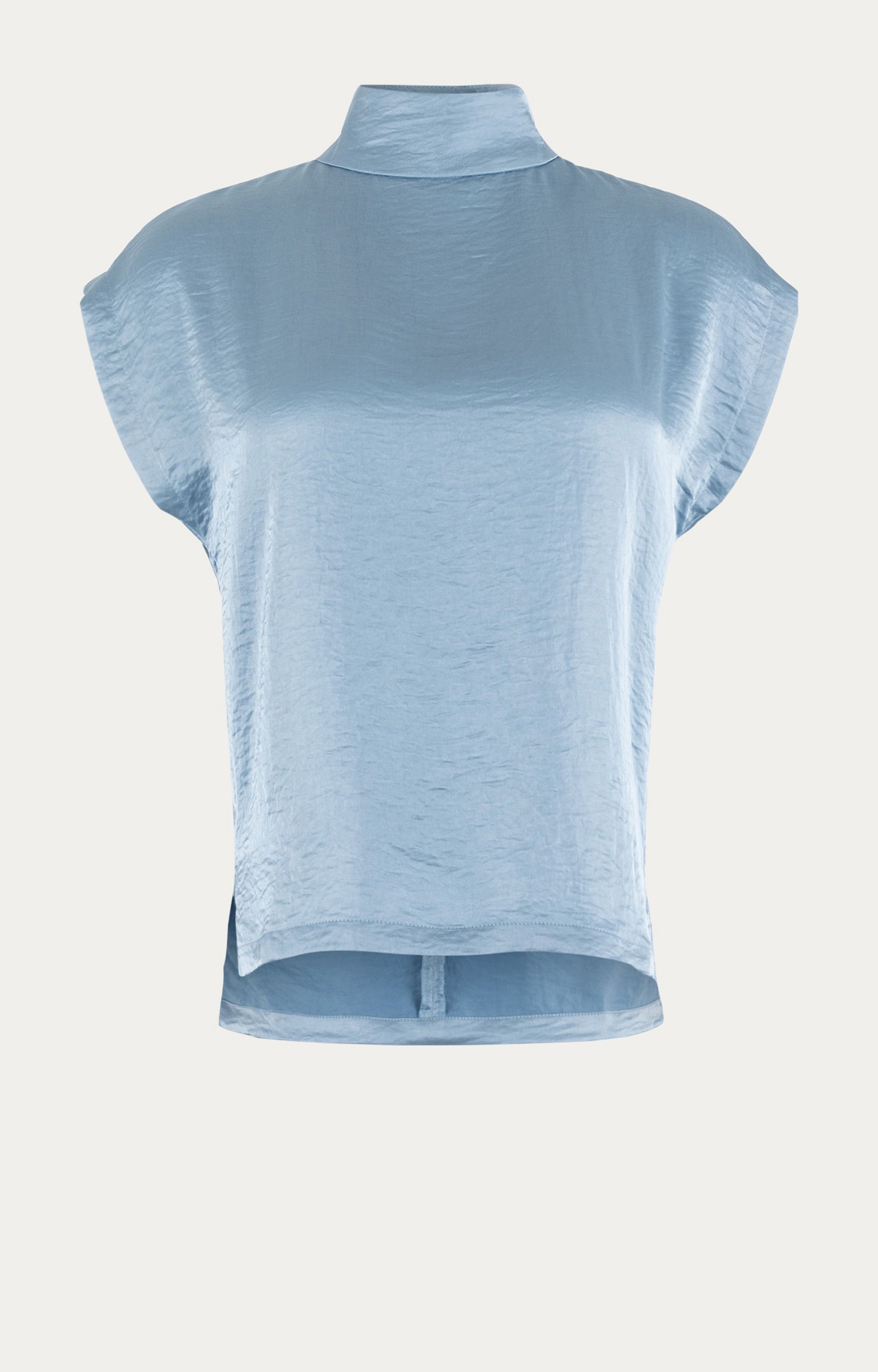 Blouse met satijnlook