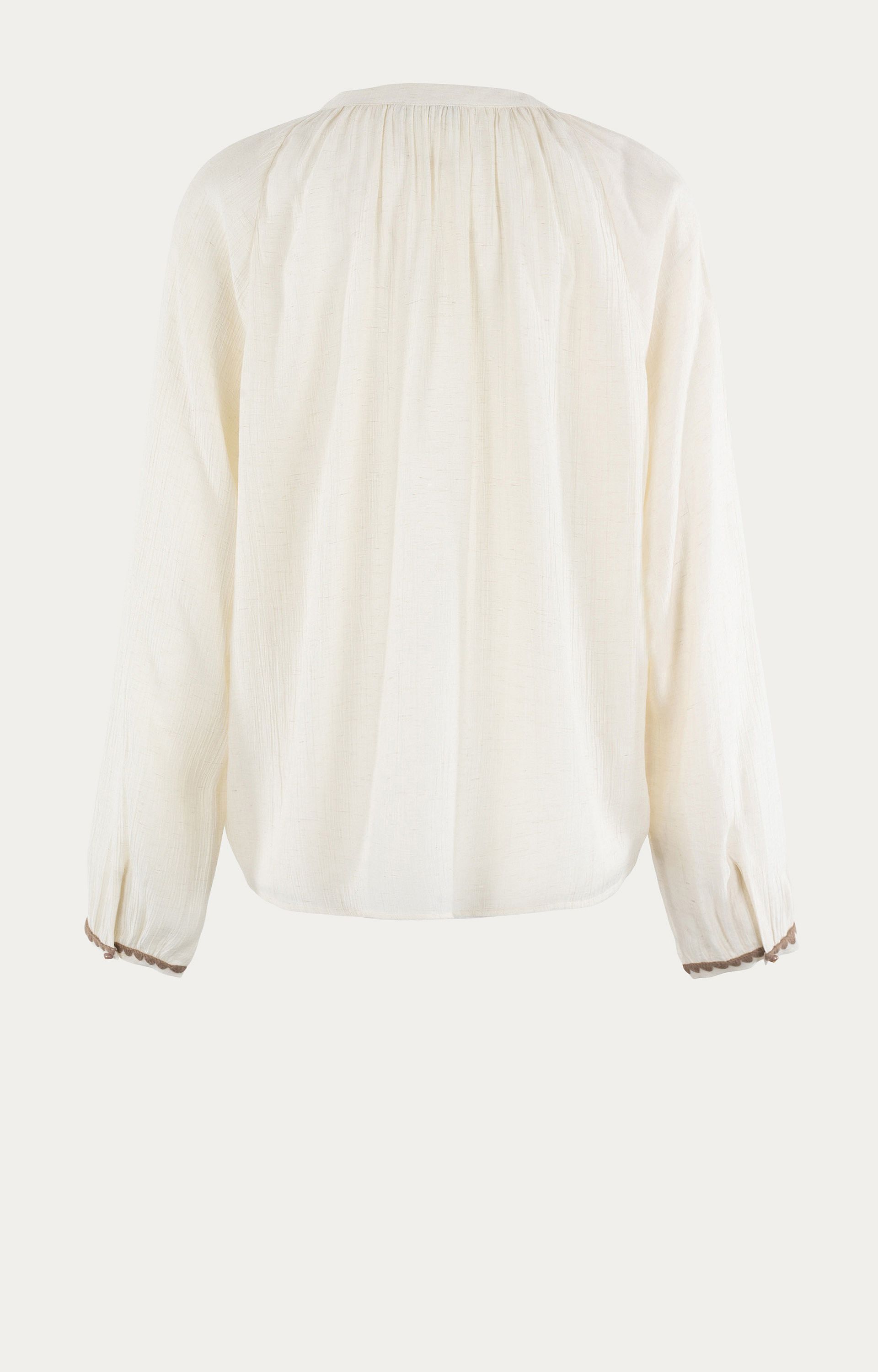 Blouse met borduursel