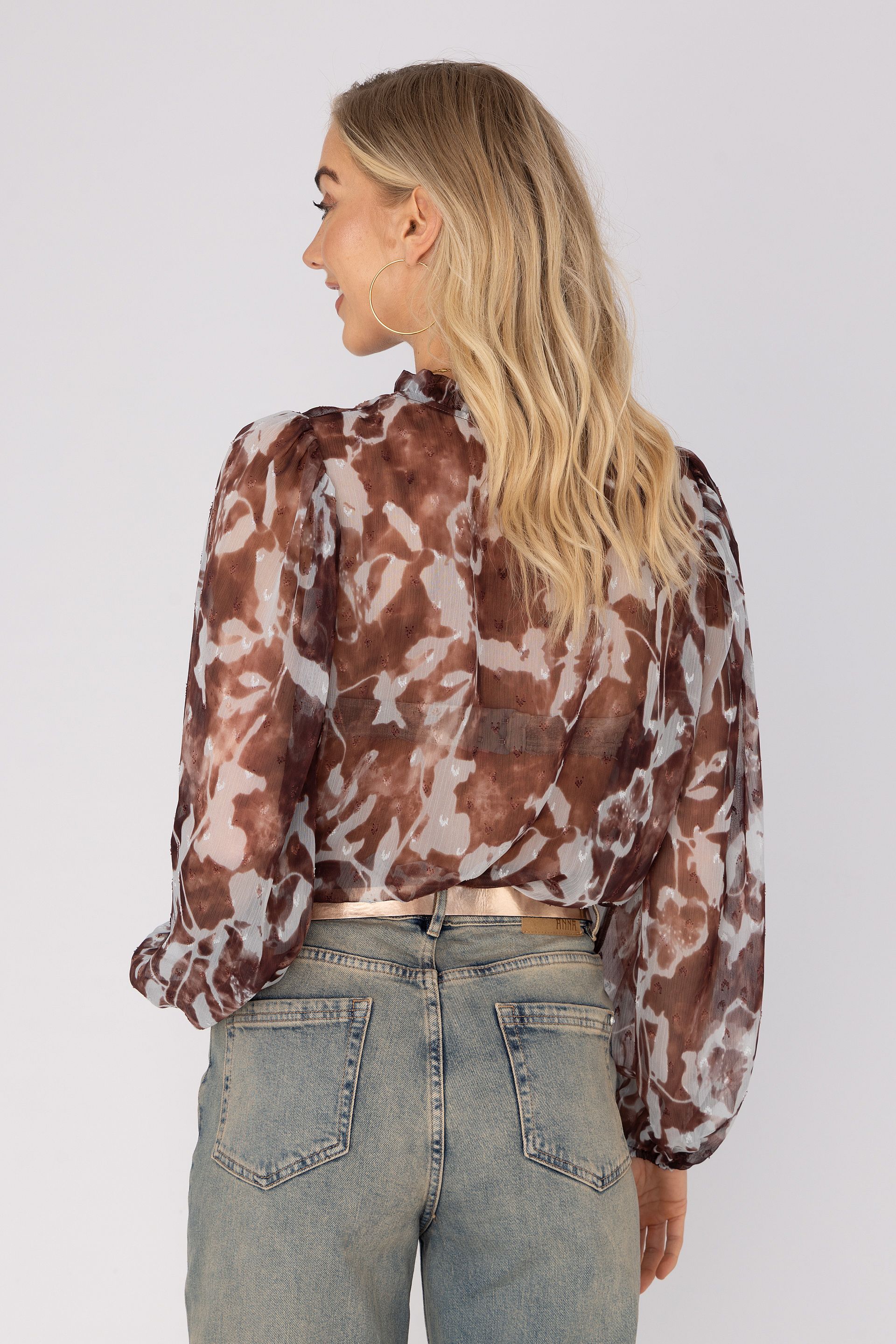 Blouse met dessin 