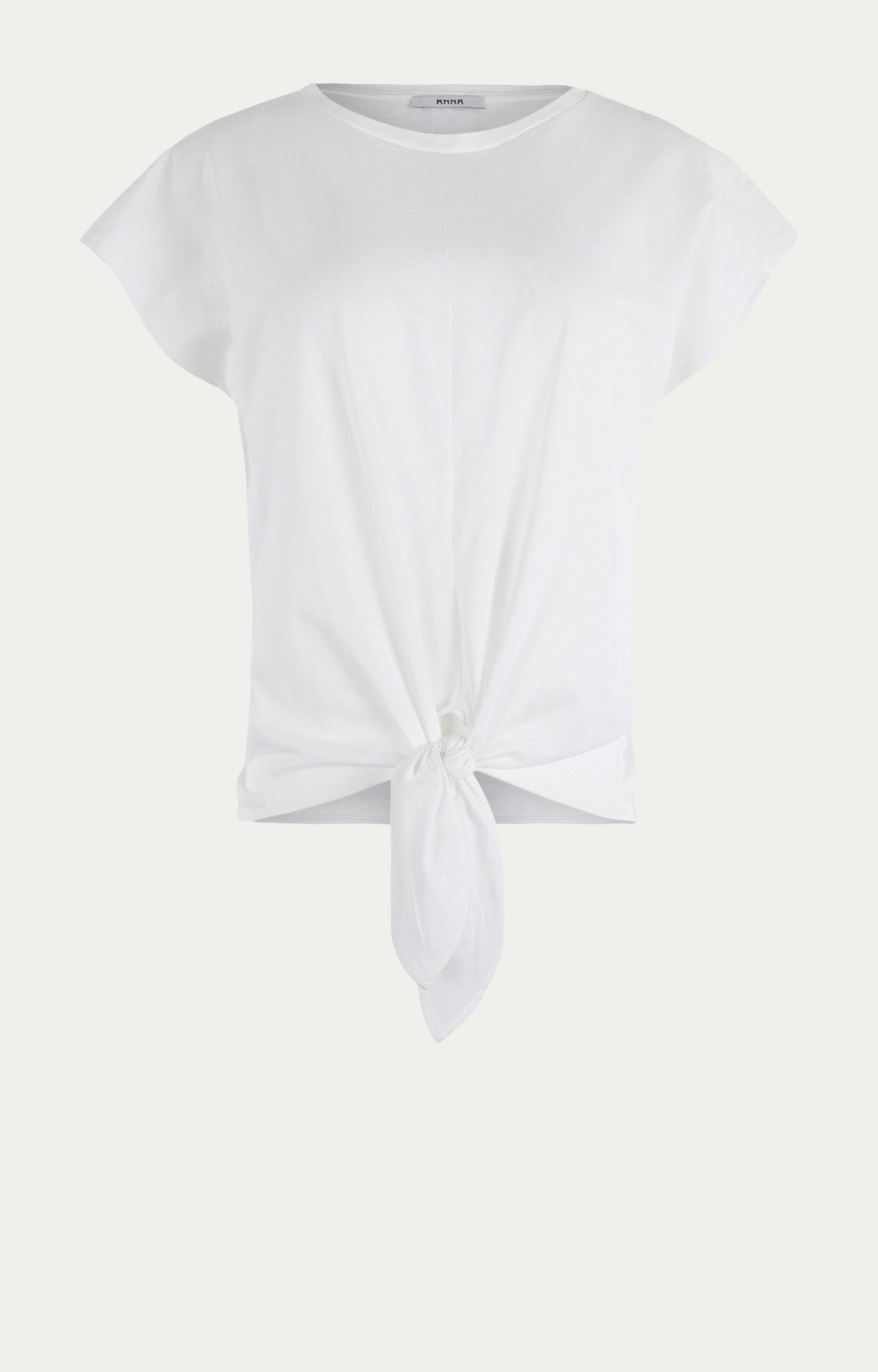 T-shirt met knoop