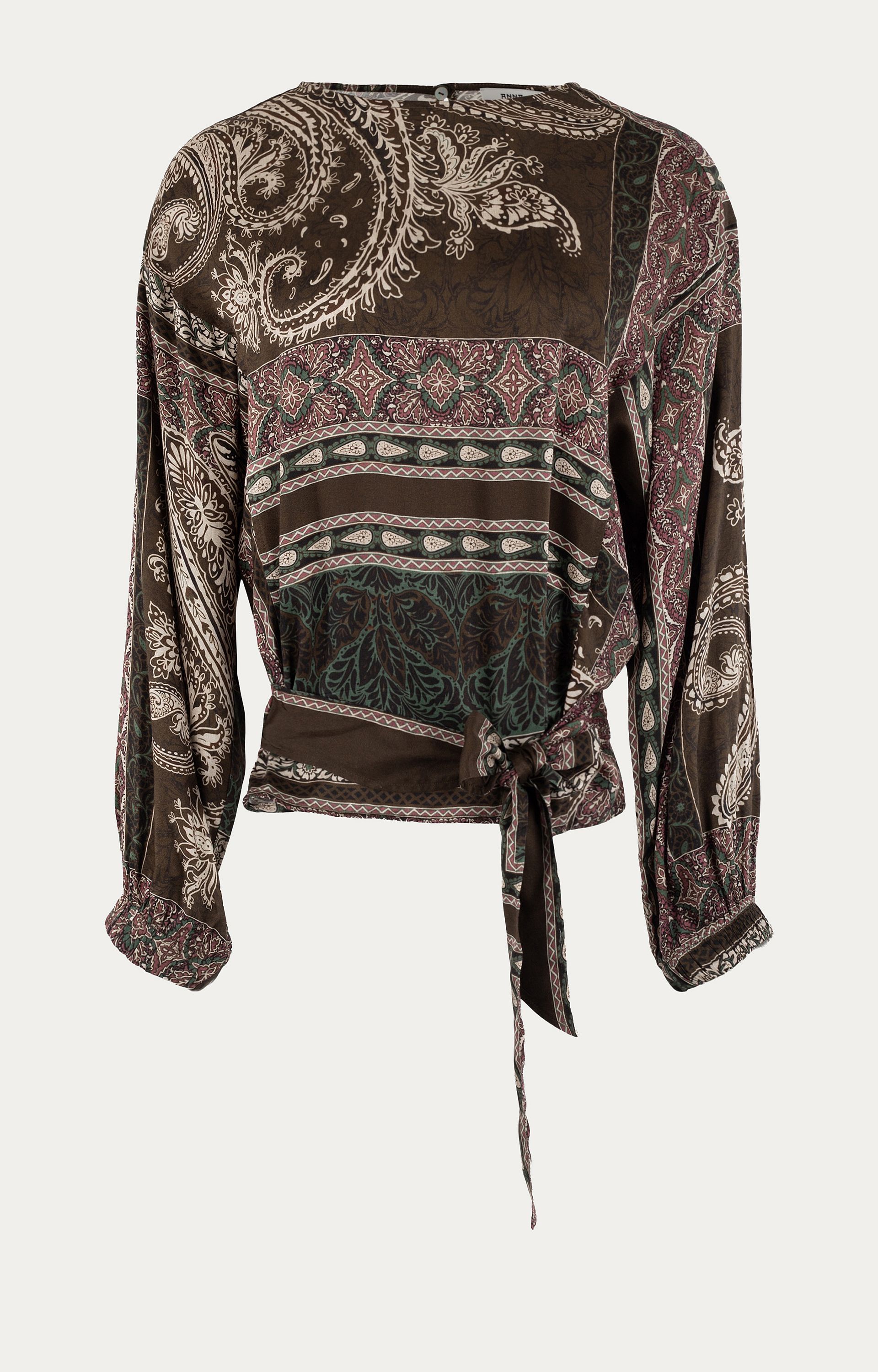 Blouse met strikdetail